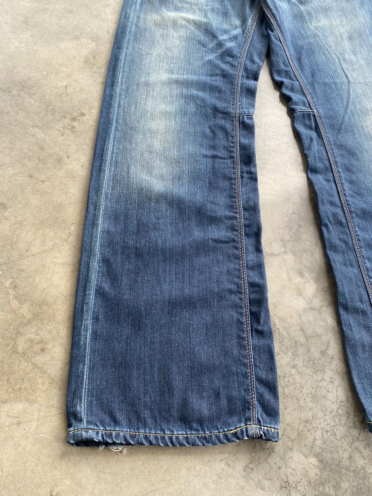 Evisu × Momotaro Jeans × Pepe Jeans Baggy Jeans Pepe London Wash Blue p112 Size US 32 / EU 48 - 11 Thumbnail