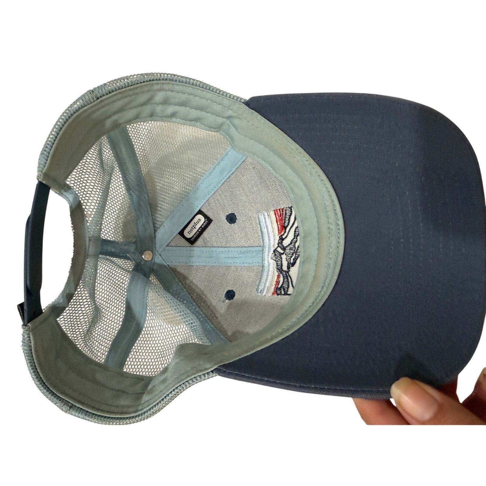 Patagonia Patagonia Trucker Hat Blue Mesh Mountain Outdoorsy Trail Size ONE SIZE - 3 Thumbnail