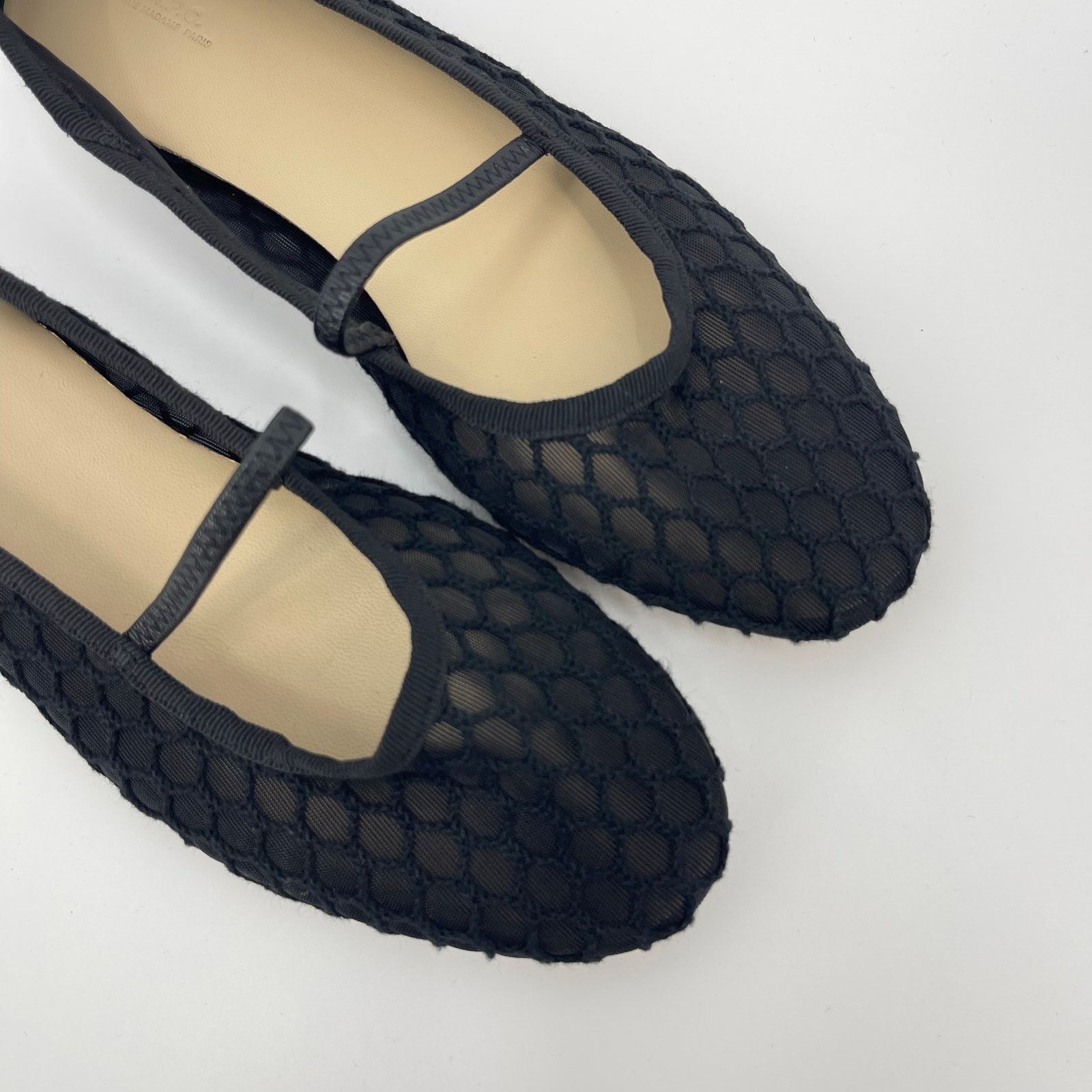 A.P.C. A.P.C. | Black Mesh Swan Ballet Mary Jane Flats 37 Size US 7 / IT 37 - 2 Thumbnail
