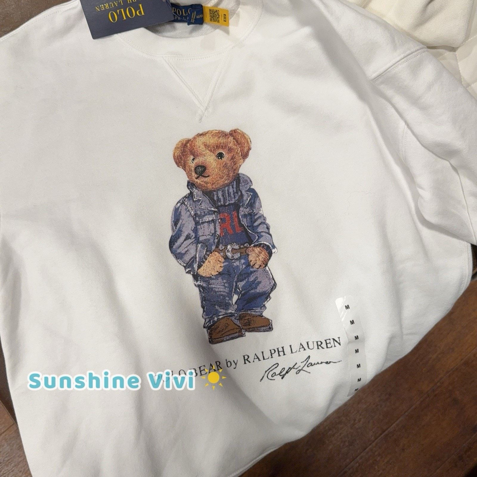 Polo Ralph Lauren NWT Ralph Lauren Women Polo Bear Fleece Sweatshirt Pullover Size US M / EU 48-50 / 2 - 6 Thumbnail