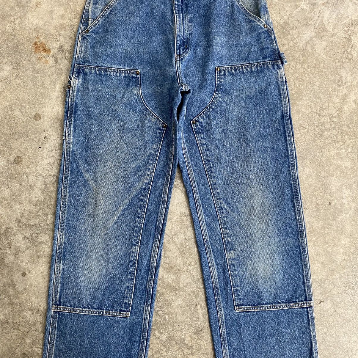Carhartt Vintage Carhartt Double Knee Blue Carpenter Denim Jeans Size US 33 - 9 Thumbnail
