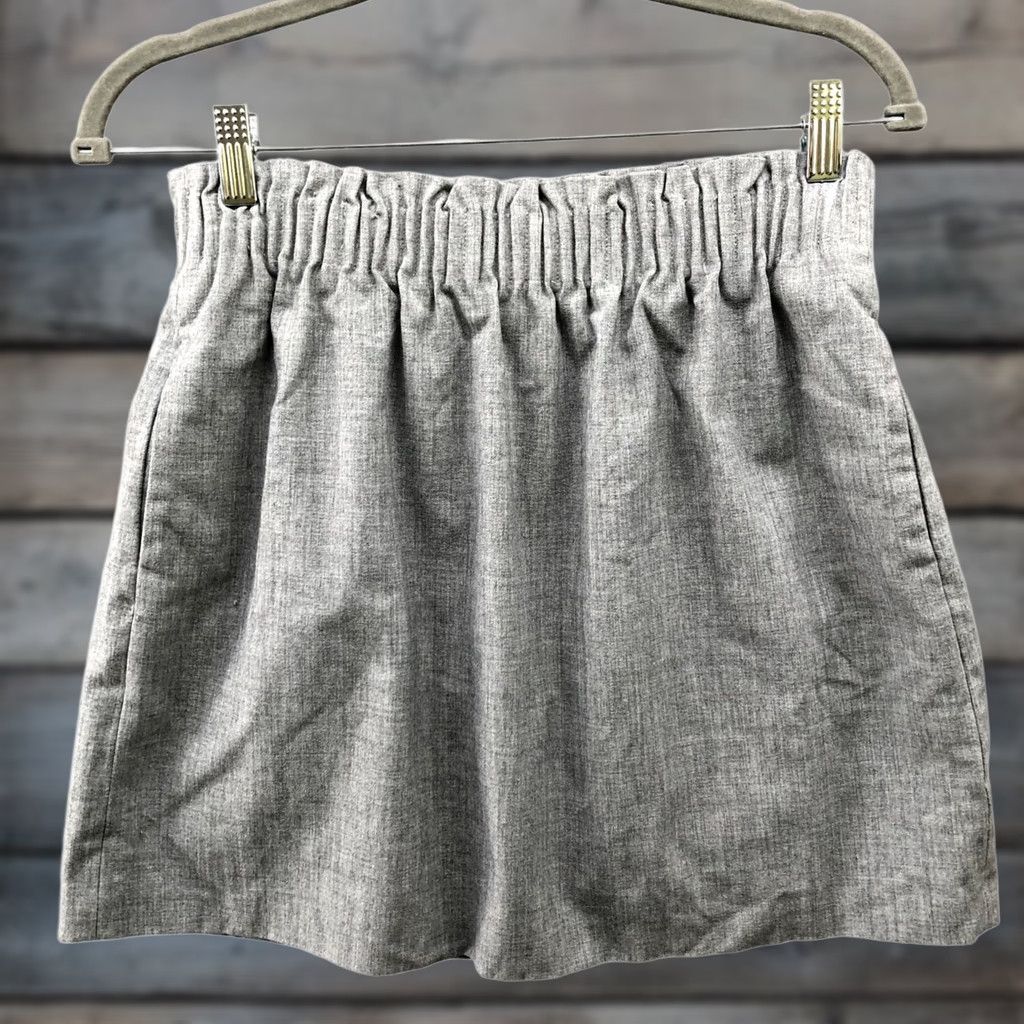 J.Crew J. Crew Sidewalk Skirt Womens 6 Gray Mini Pull On Lined Formal Skirt Size 28" / US 6 / IT 42 - 1 Thumbnail
