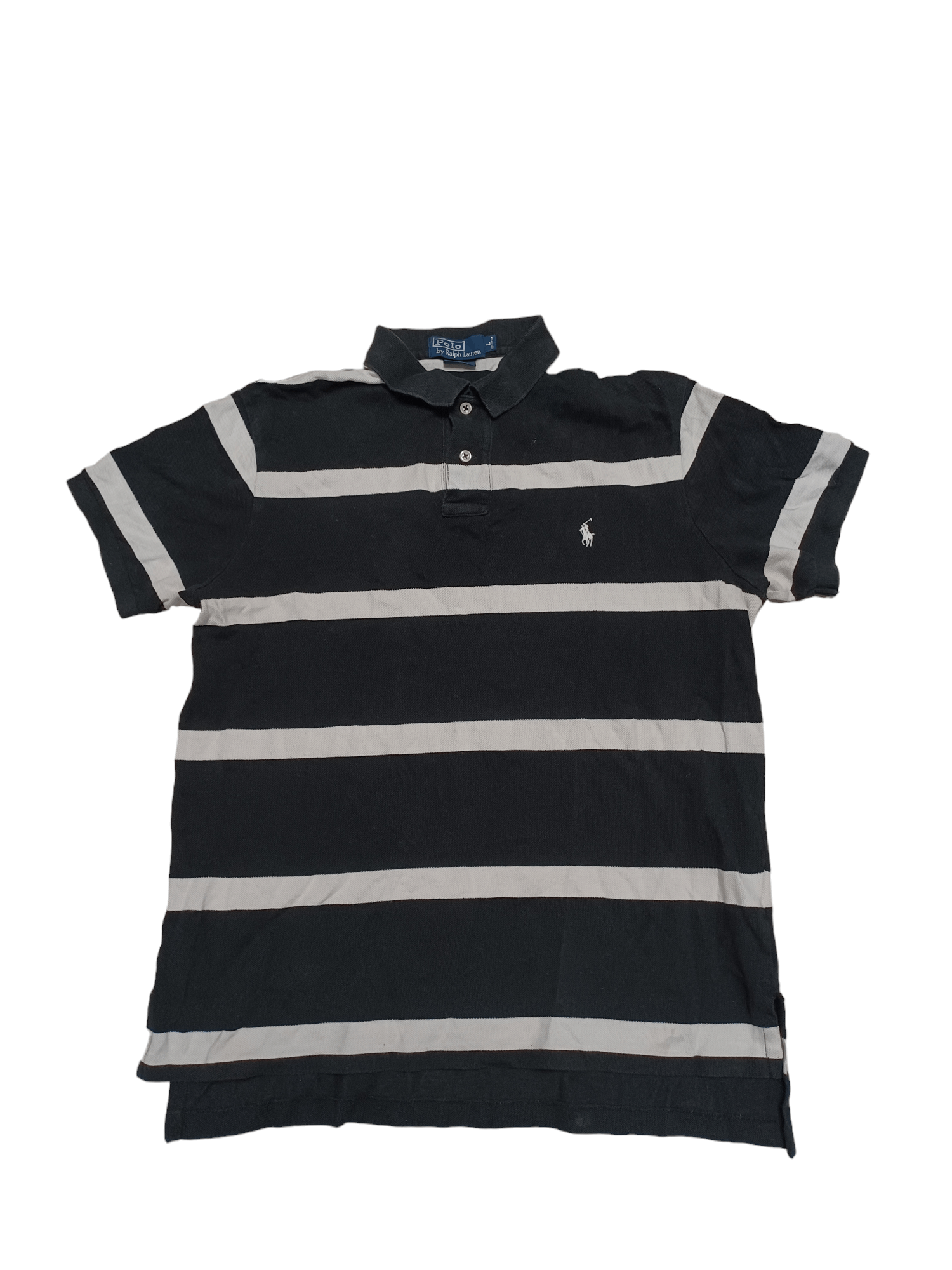 Polo Ralph Lauren POLO RALPH LAUREN VINTAGE STRIPED 90S POLO SHIR Size US L / EU 52-54 / 3 - 1 Thumbnail