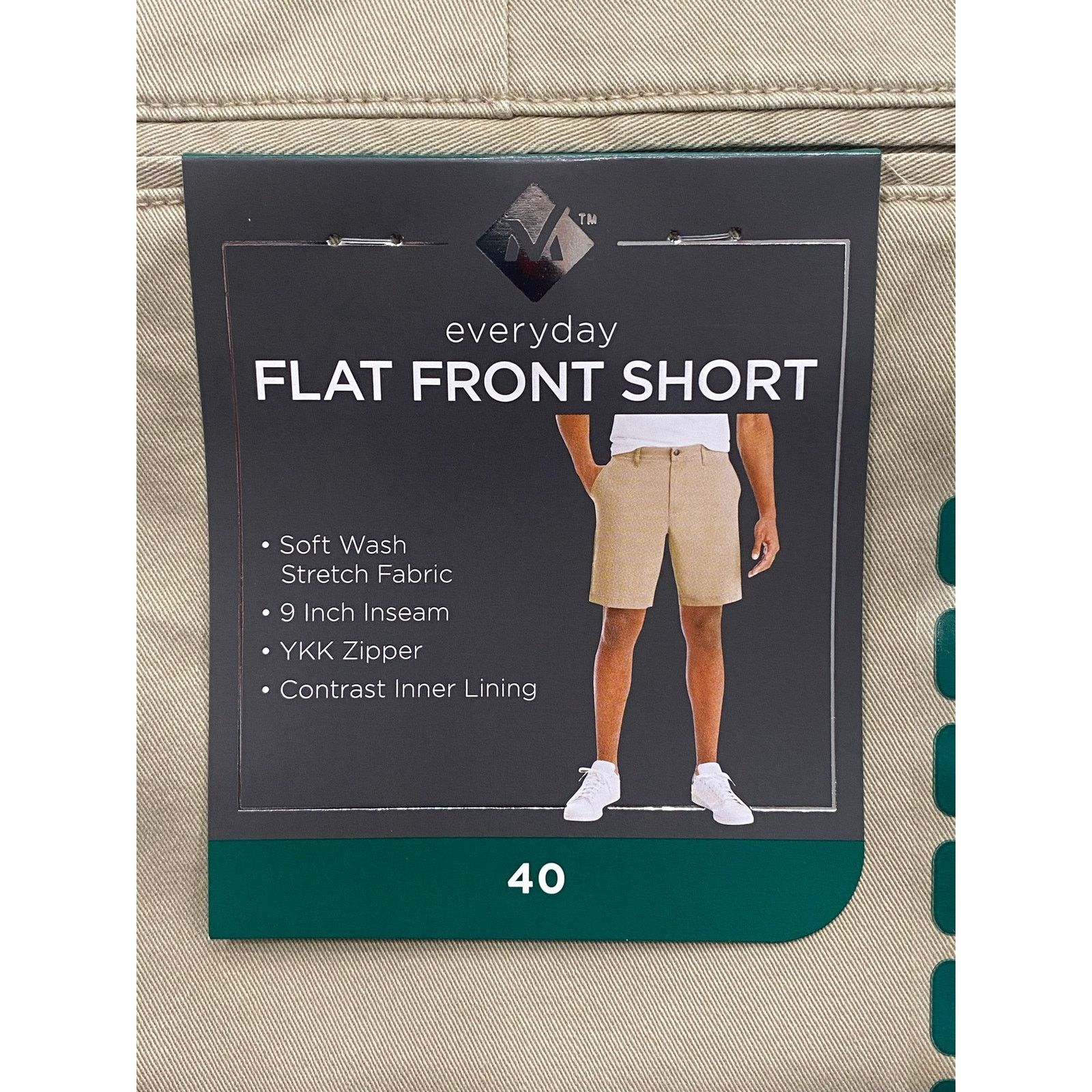 Other Members Mark Men's Everyday Stretch Flat Front Short Size 40 Size US 40 / EU 56 - 5 Thumbnail
