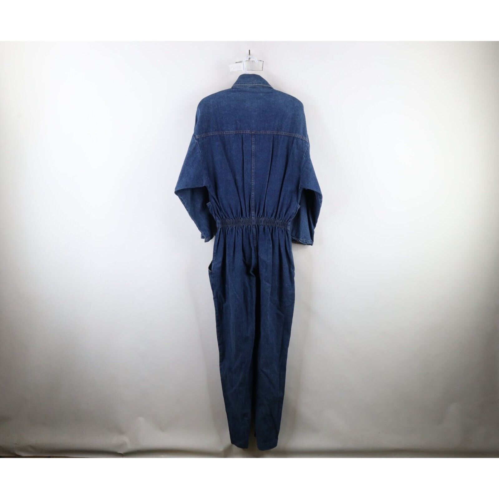 Vintage Vintage 70s 80s Streetwear Distressed Denim Jean Jumpsuit Size L / US 10 / IT 46 - 16 Thumbnail
