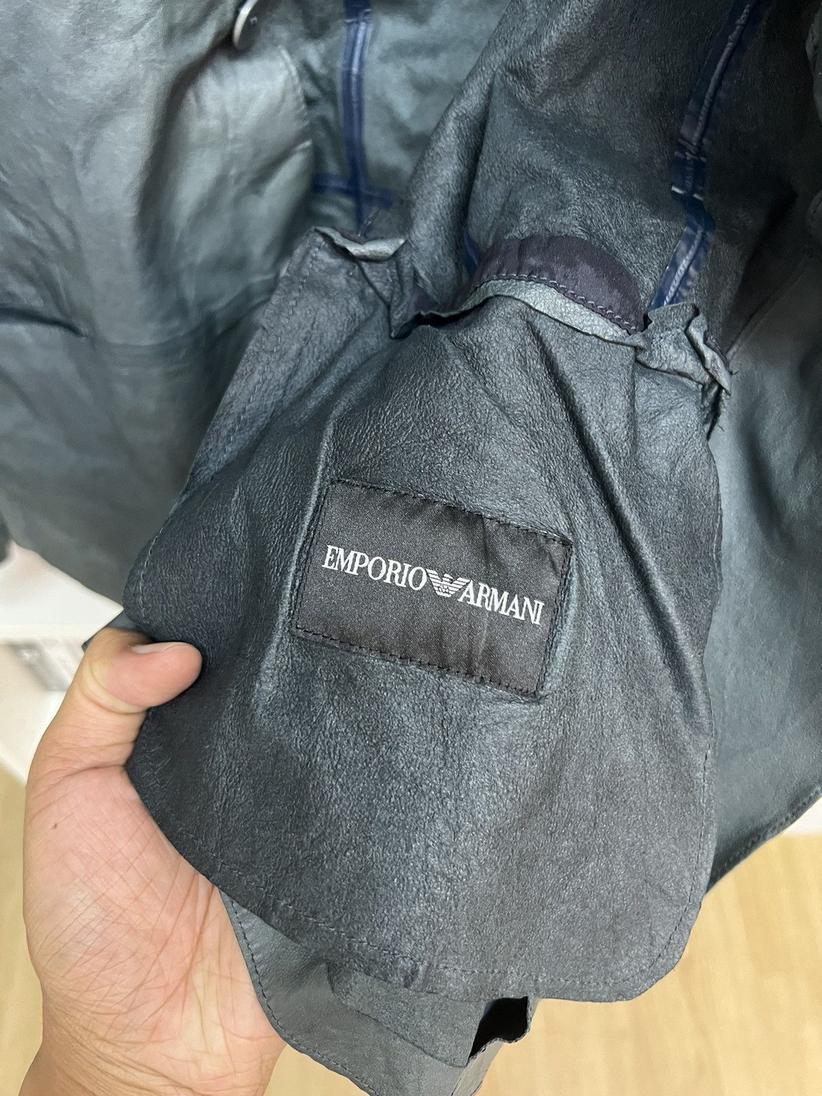 Emporio Armani Emporio Armani Lamb Leather Jacket Size US S / EU 44-46 / 1 - 10 Thumbnail