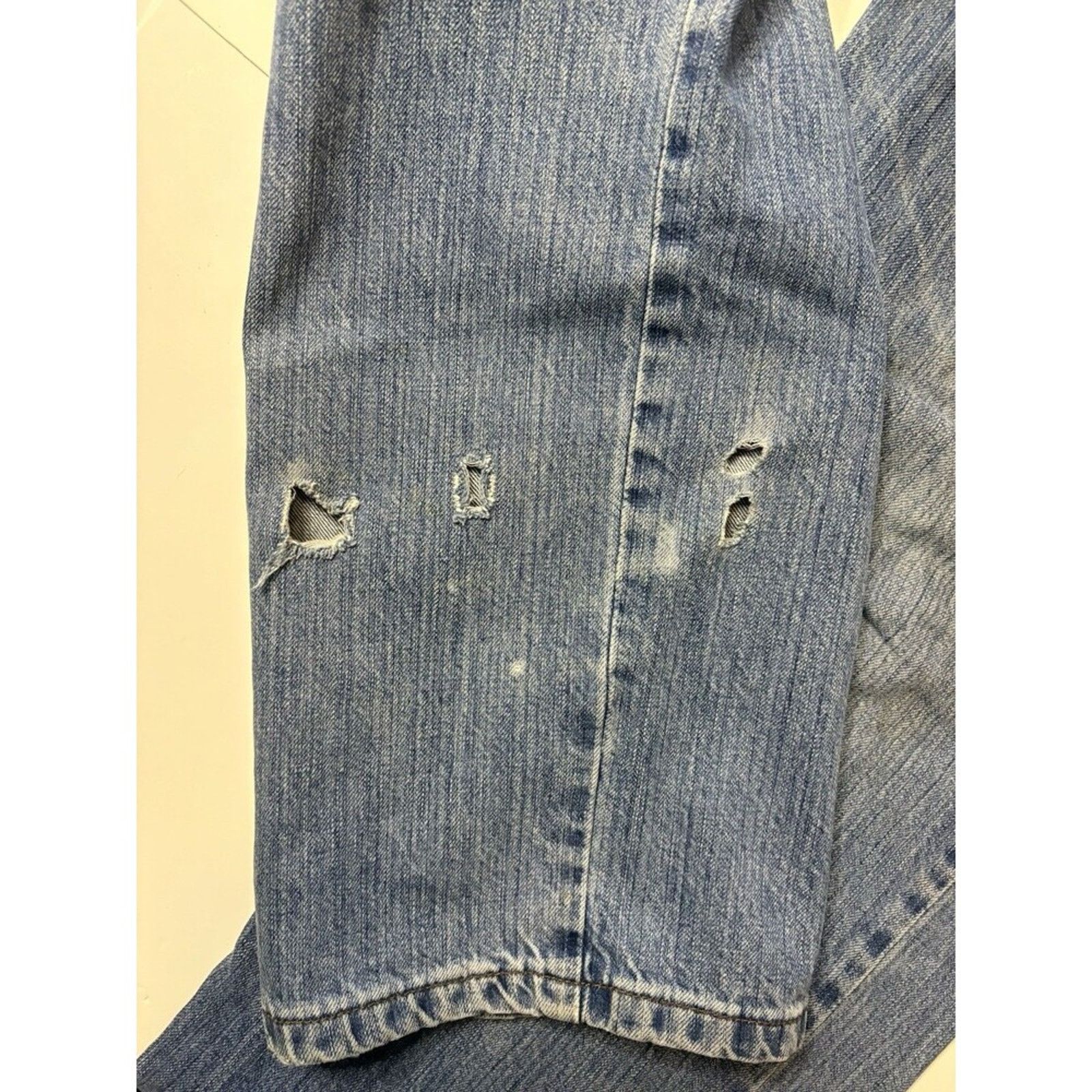 Harley Davidson Harley-Davidson Jeans Mens 38x34 Distressed Biker Motorcycle Size US 38 / EU 54 - 10 Thumbnail