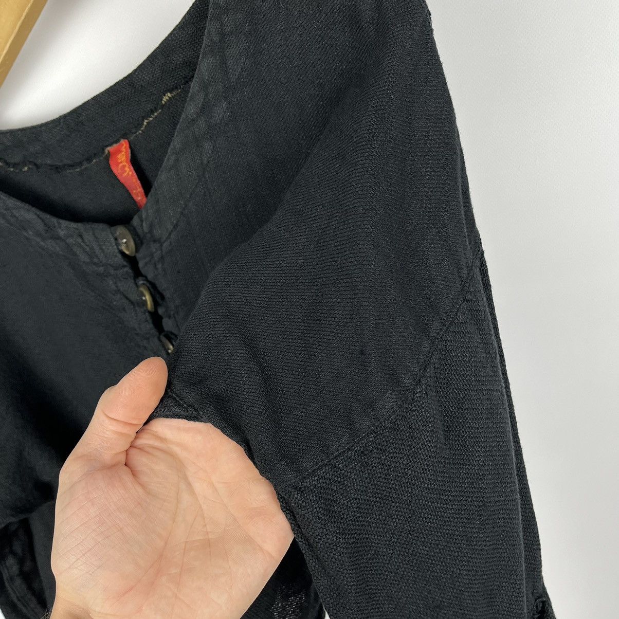 If Six Was Nine Avant-Garde Ewa I Walla linen cotton ladies gothic cardigan Size M / US 6-8 / IT 42-44 - 14 Thumbnail