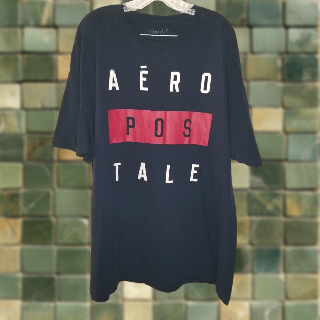 Vintage AeroPostale T-Shirt Men Short Sleeve Blue XL Regular Size - Mens XL Blue Aeropostale Shirt Size US XL / EU 56 / 4 - 1 Thumbnail
