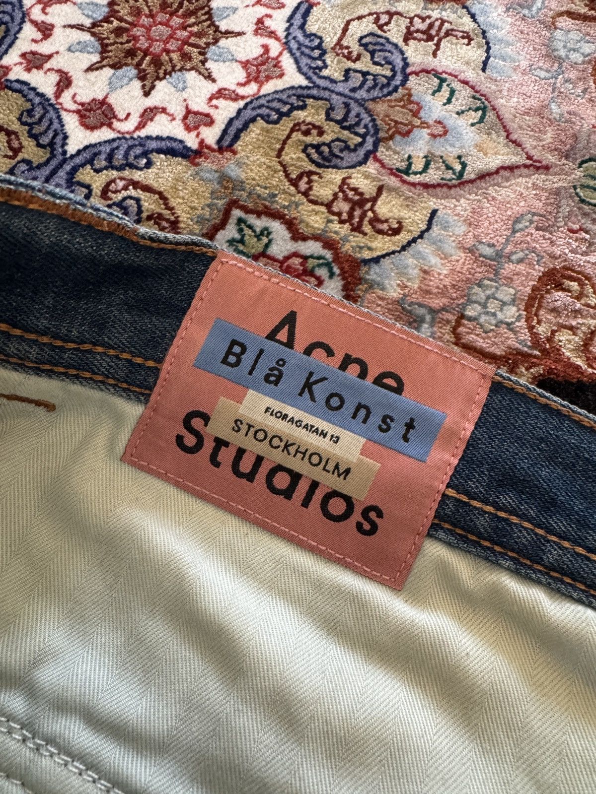 Acne Studios Acne Studios Bla Konst Denim Cargo Pants Size US 33 - 8 Thumbnail