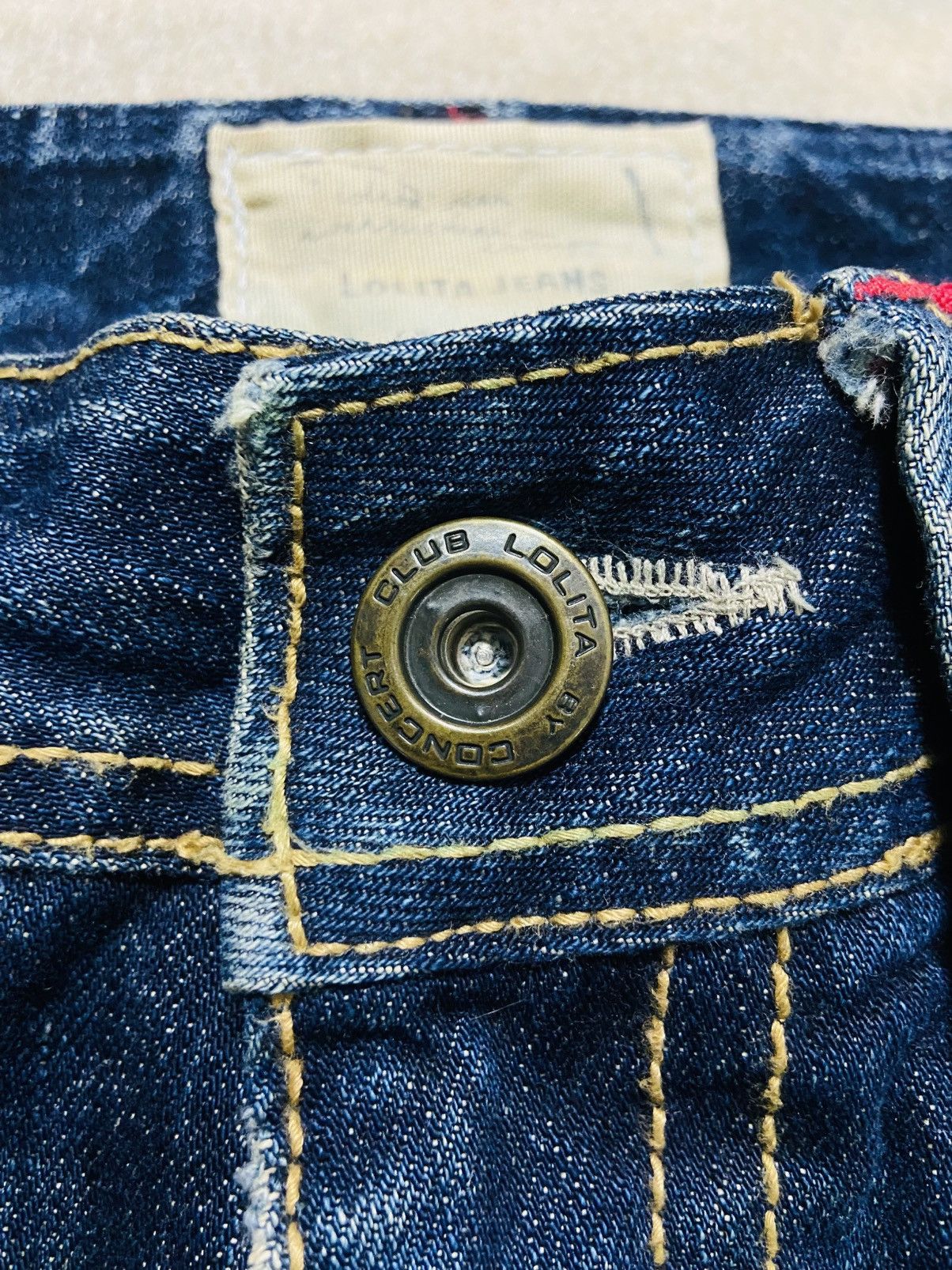 Japanese Brand Lolita Distressed Jeans Size 31" - 10 Thumbnail
