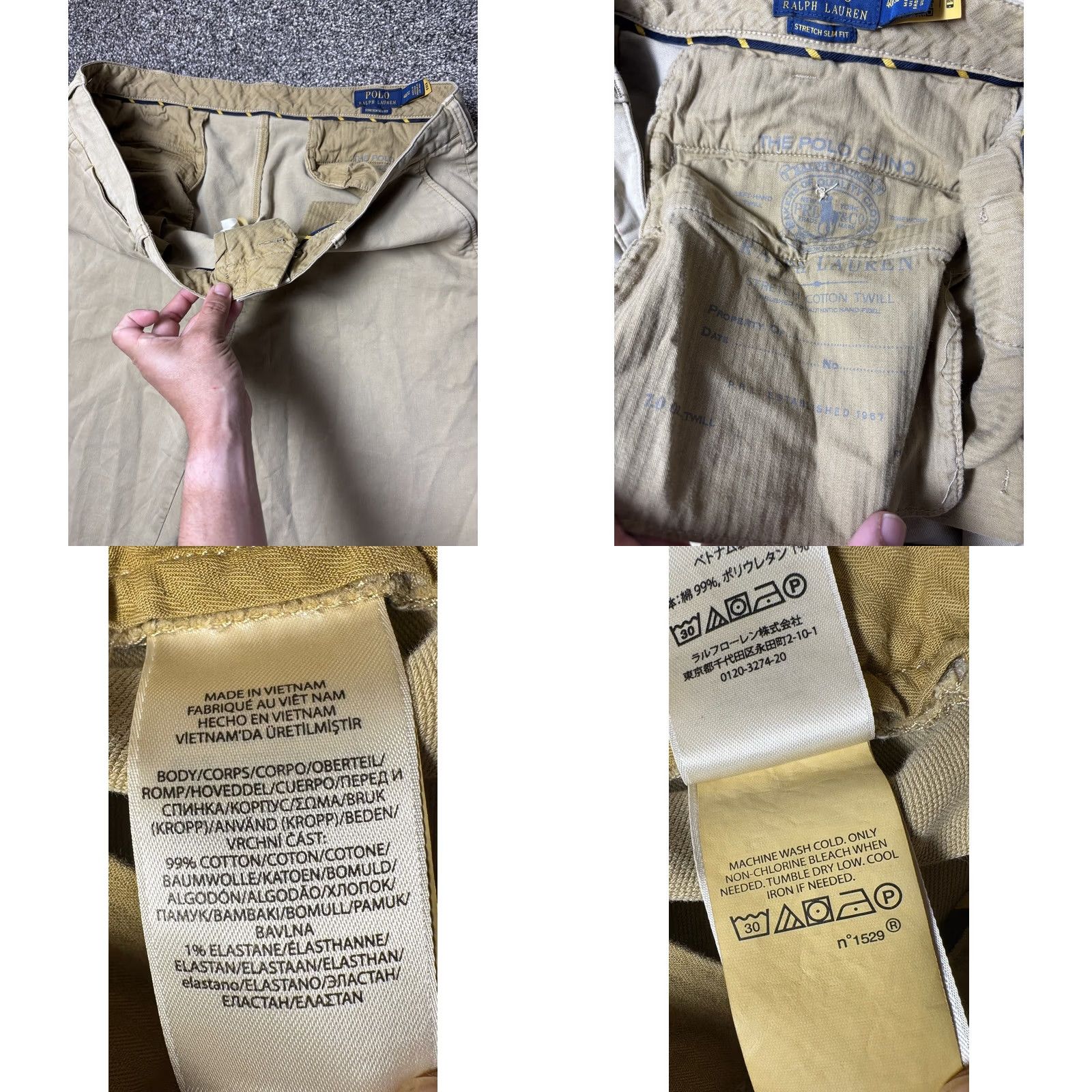 Polo Ralph Lauren Polo Ralph Lauren Chino Pants Mens 40x32 Brown Tan Stretch Slim Fit Casual Formal Business Size US L / EU 52-54 / 3 - 8 Thumbnail