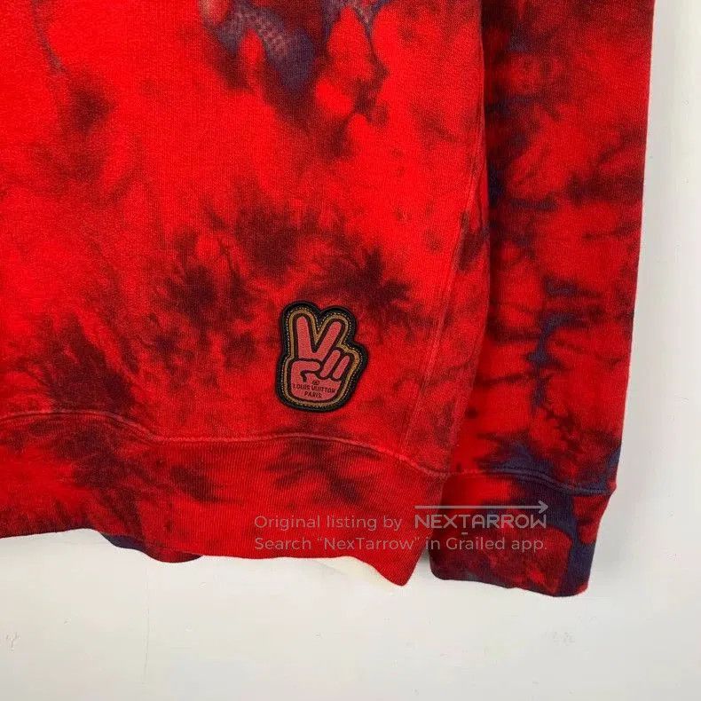 Louis Vuitton Louis Vuitton Red Tie-Dye Sweatshirt. Size US M / EU 48-50 / 2 - 4 Thumbnail
