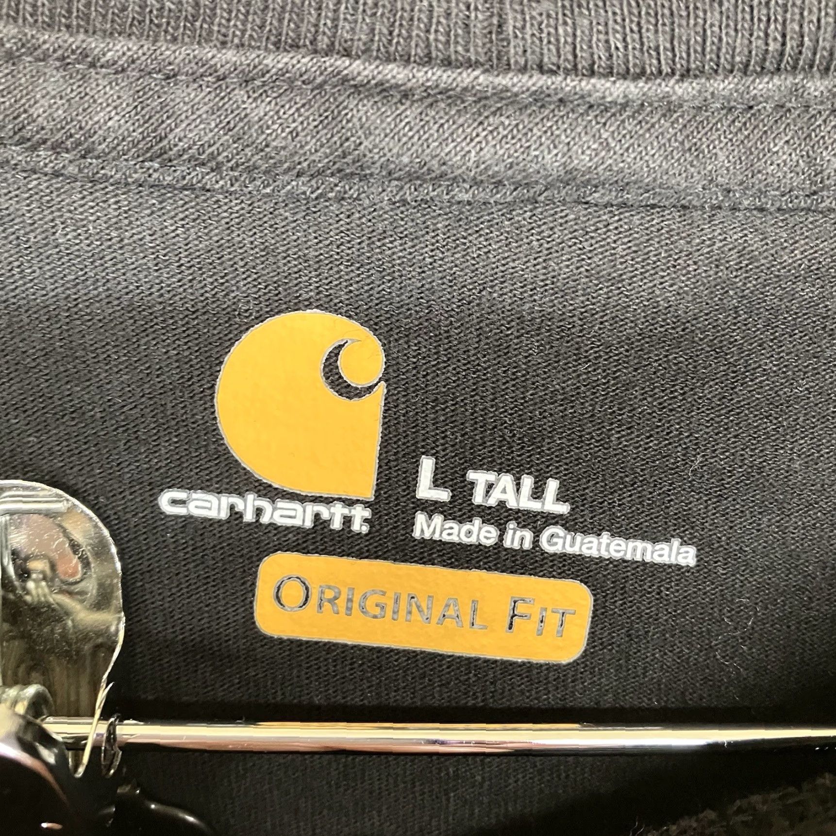 Carhartt Carhartt Mens LT TALL Short Sleeve T-Shirt OG Fit Faded Black Cotton Crew Neck Logo 3XLT K87 All Seasons Heavyweight Size US L / EU 52-54 / 3 - 3 Thumbnail