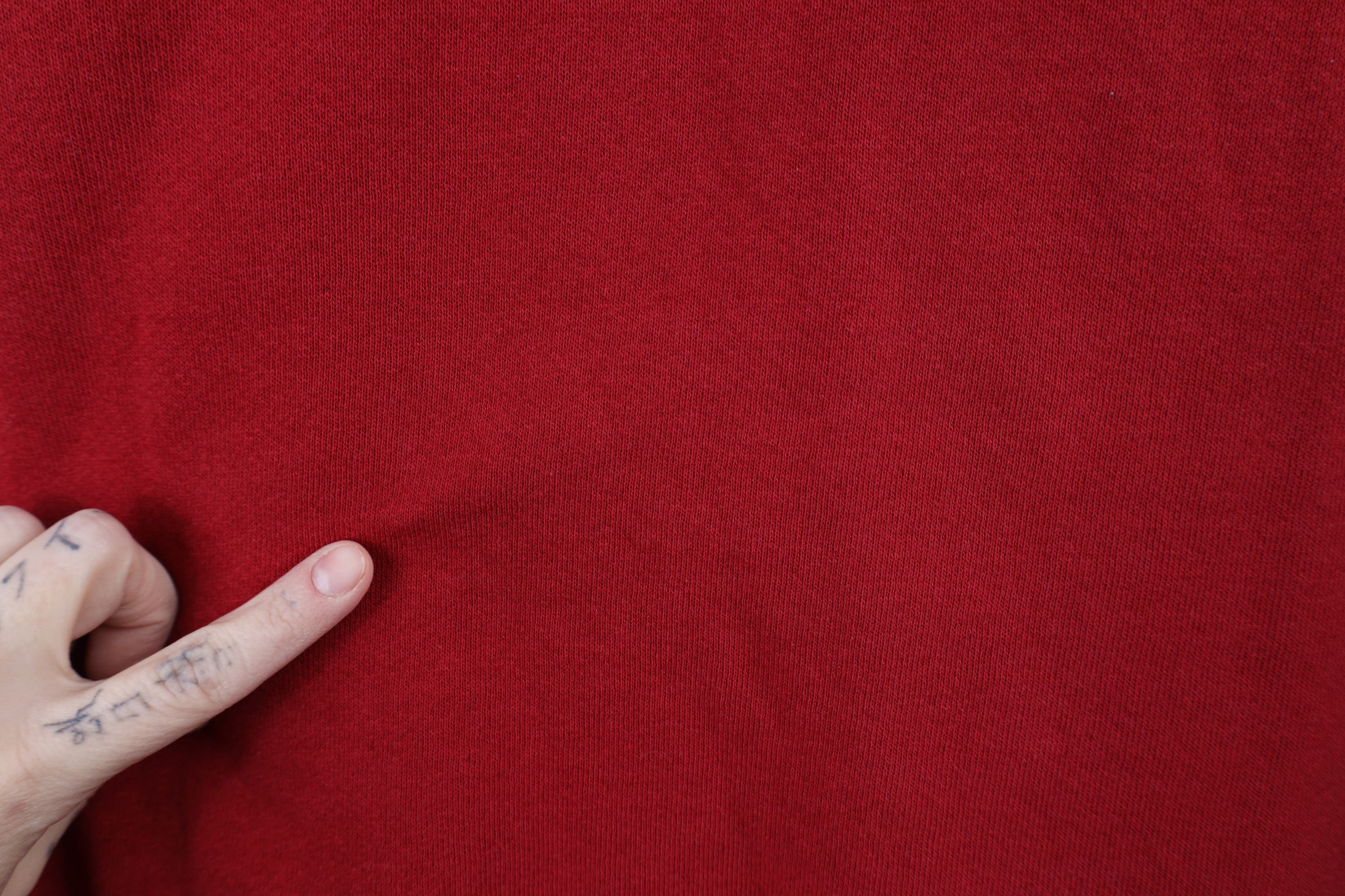 Russell Athletic × Vintage Vintage 90s Russell Athletic Blank Crewneck Sweatshirt Red Size US XXL / EU 58 / 5 - 7 Thumbnail