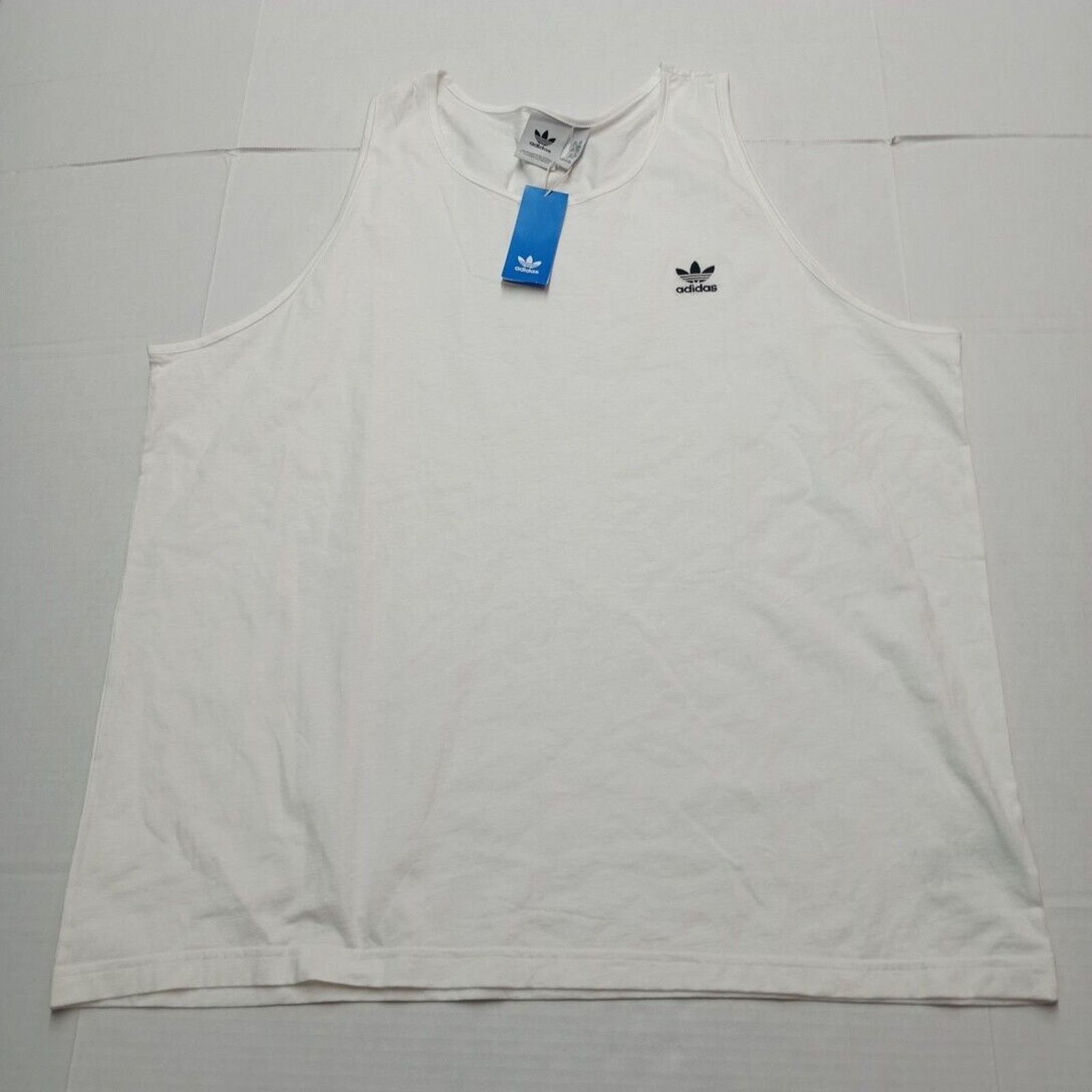 Adidas Adidas Originals Essentials Tank Top Mens 2XL White Athletic Size US XXL / EU 58 / 5 - 1 Thumbnail