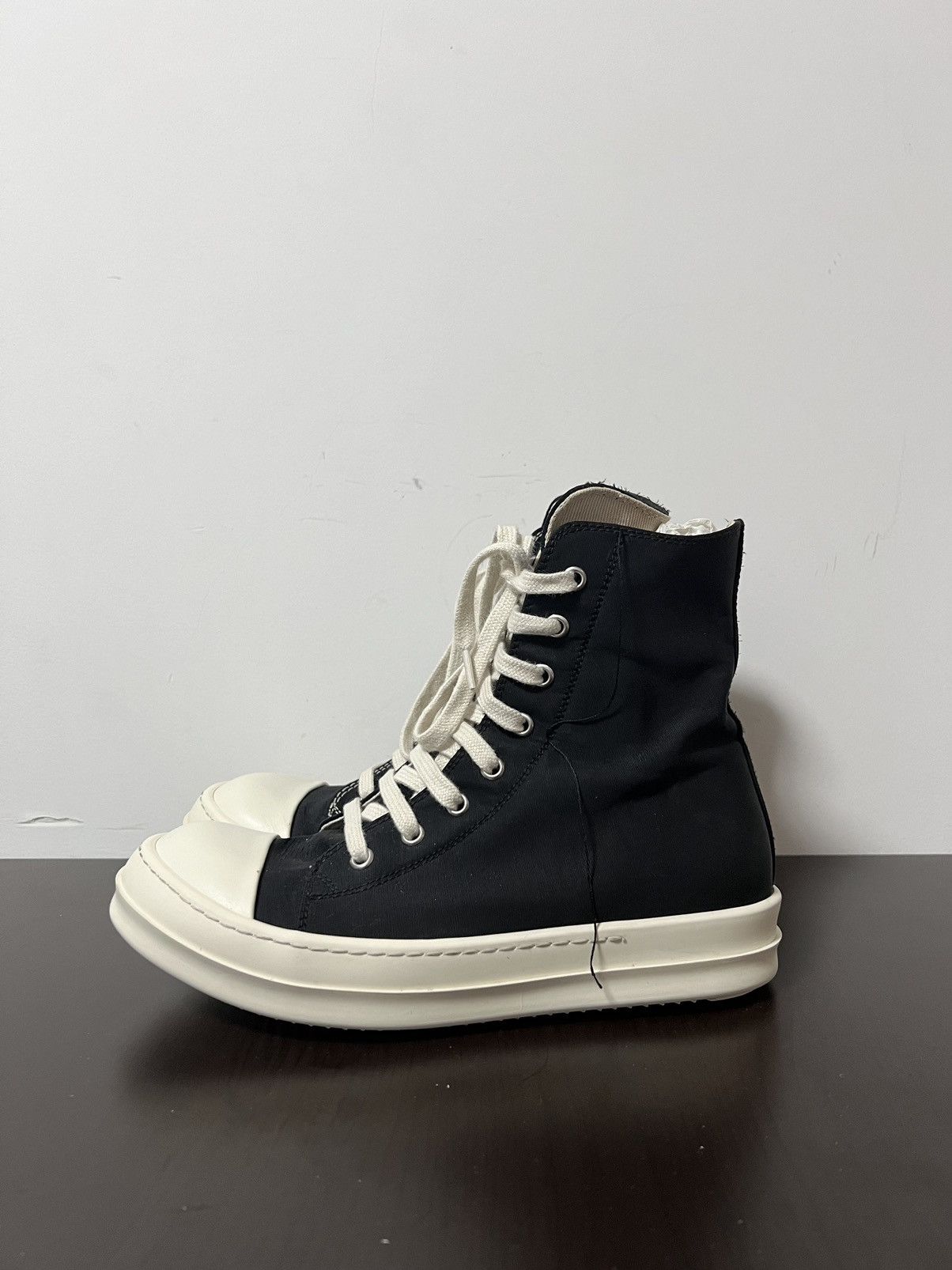 Rick Owens Drkshdw Rick owens ss19 ramones high top sneakers sz38 Size US 8 / IT 38 - 2 Thumbnail