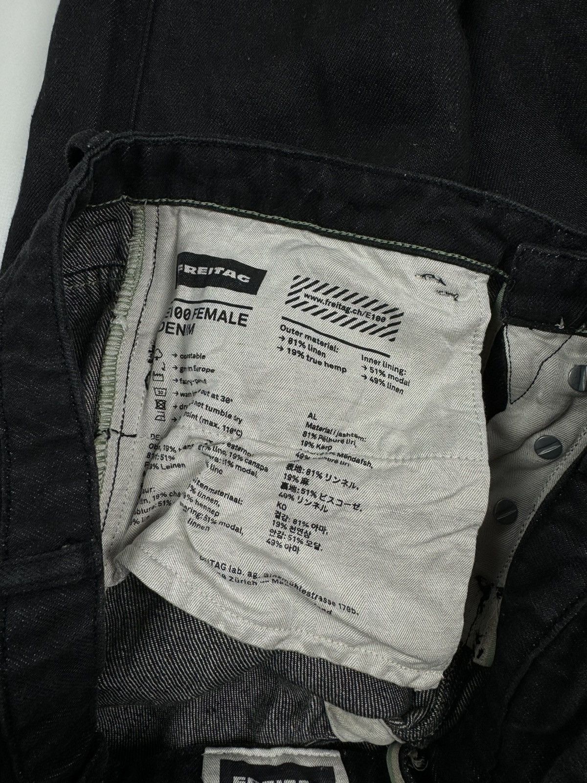 Freitag Freitag E100 Female Denim Pants Size 28/30 Size 29" - 14 Thumbnail