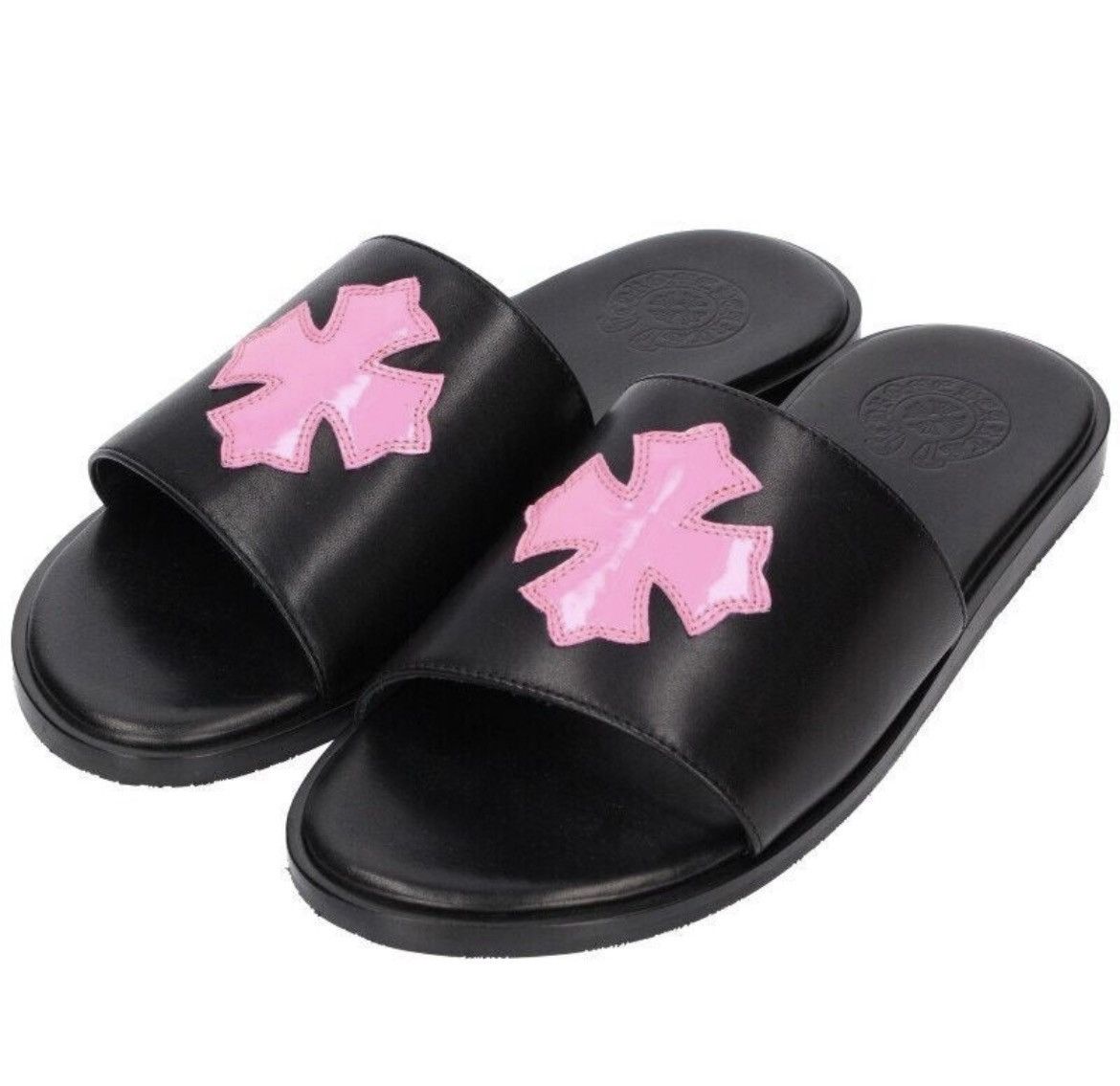 Chrome Hearts Chrome Hearts CH Slide Leather Sandals Size ONE SIZE - 1 Thumbnail