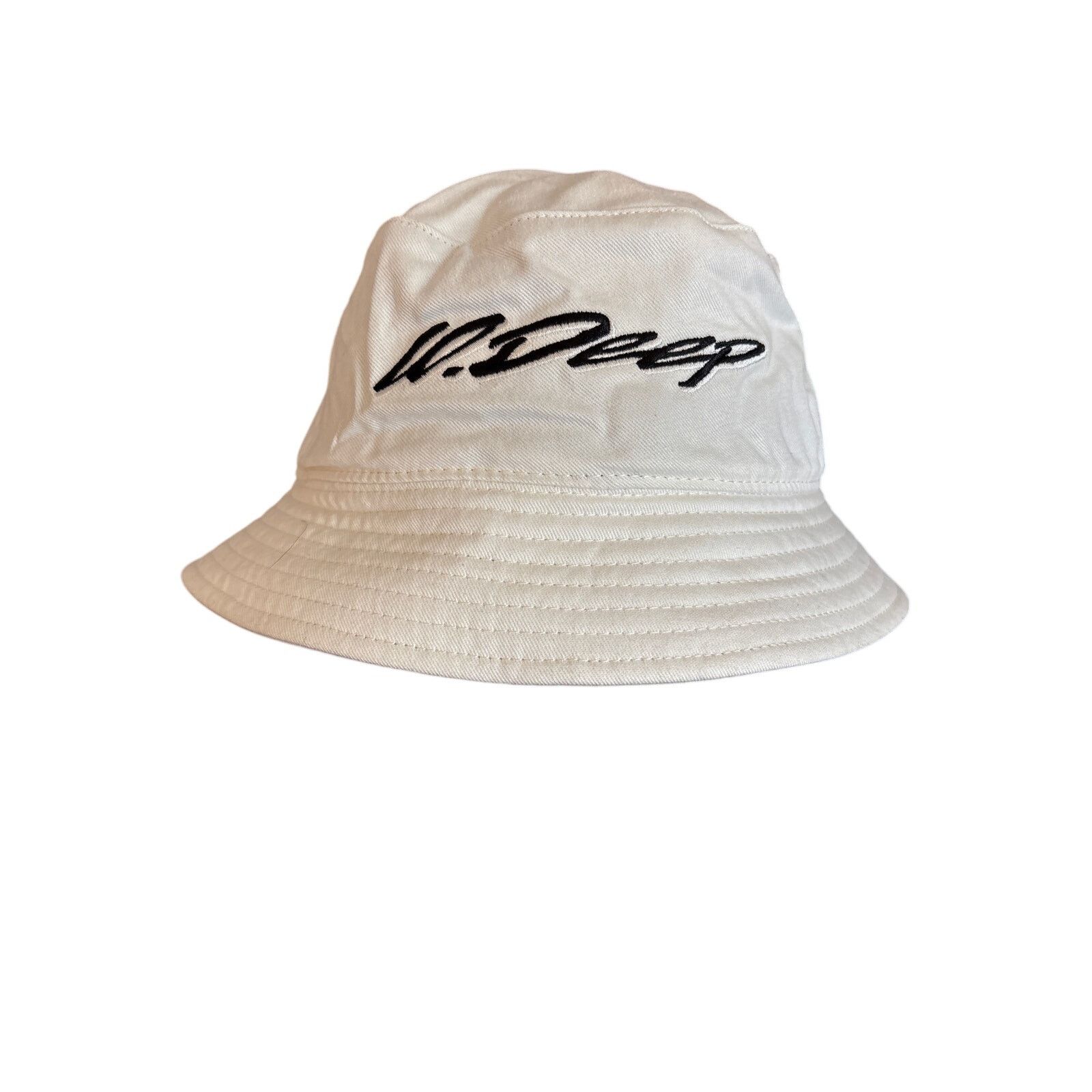 10 Deep 10. Deep spell out white bucket hat tenth division L/XL Size ONE SIZE - 1 Thumbnail