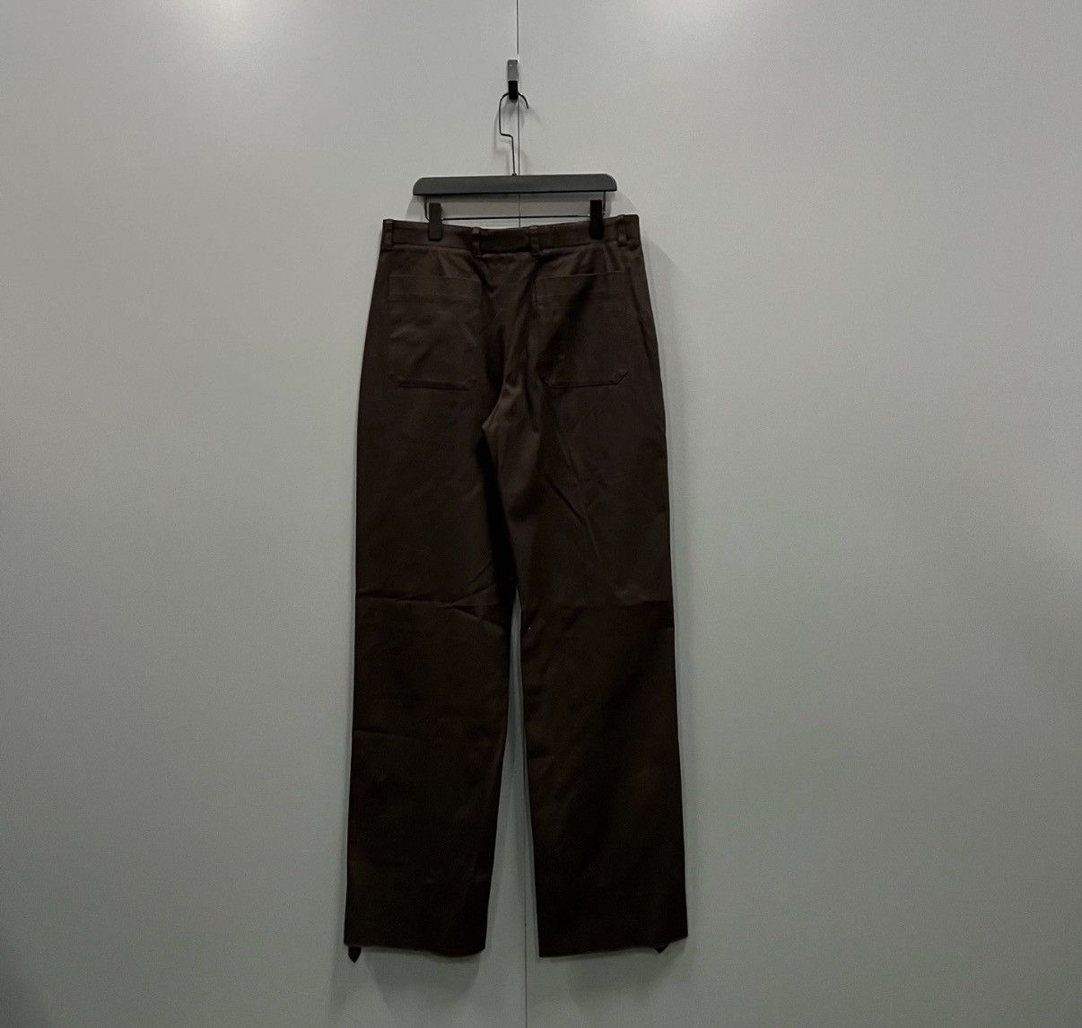 Hermes Hermès Dark Brown Straight-leg Trousers J41 Size 30" / US 8 / IT 44 - 2 Thumbnail