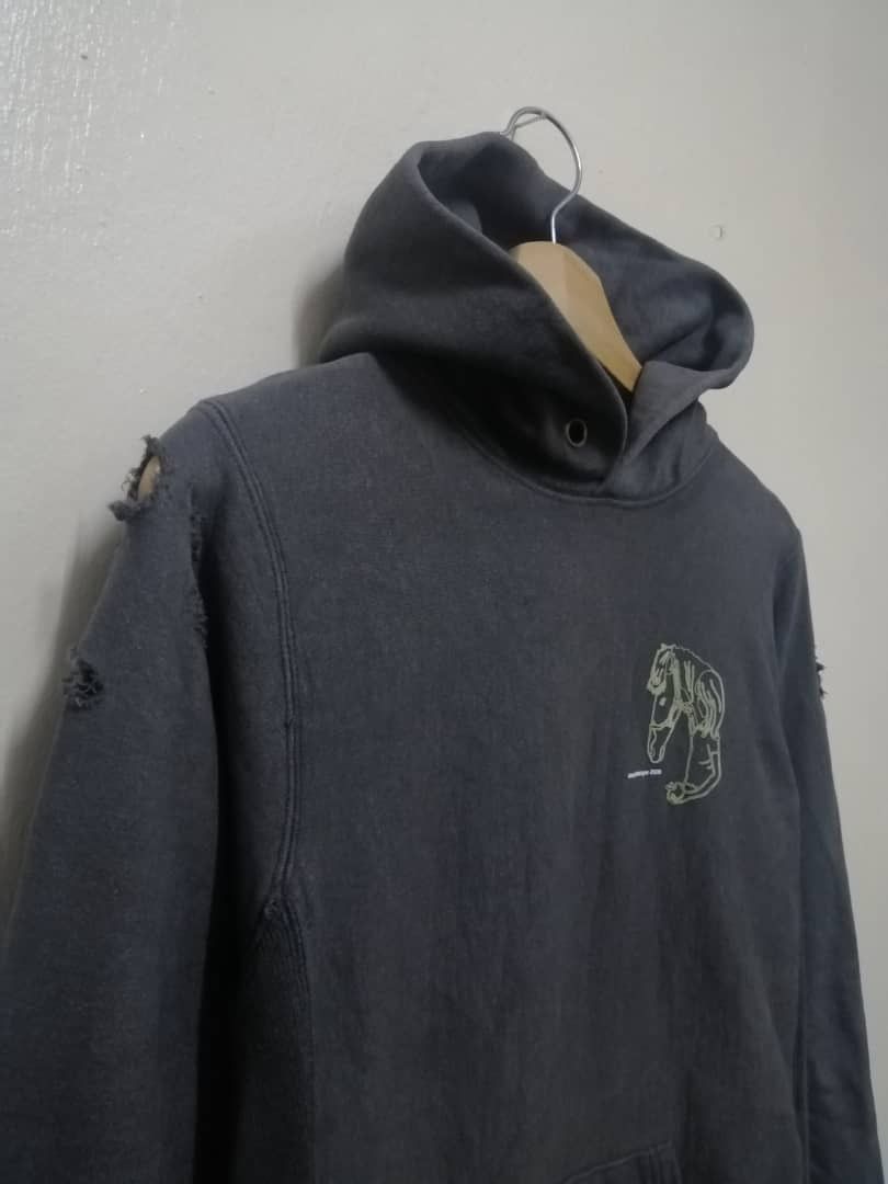 Japanese Brand × Vintage Vintage Distressed 00’s Irony Hoodie Size US M / EU 48-50 / 2 - 4 Thumbnail