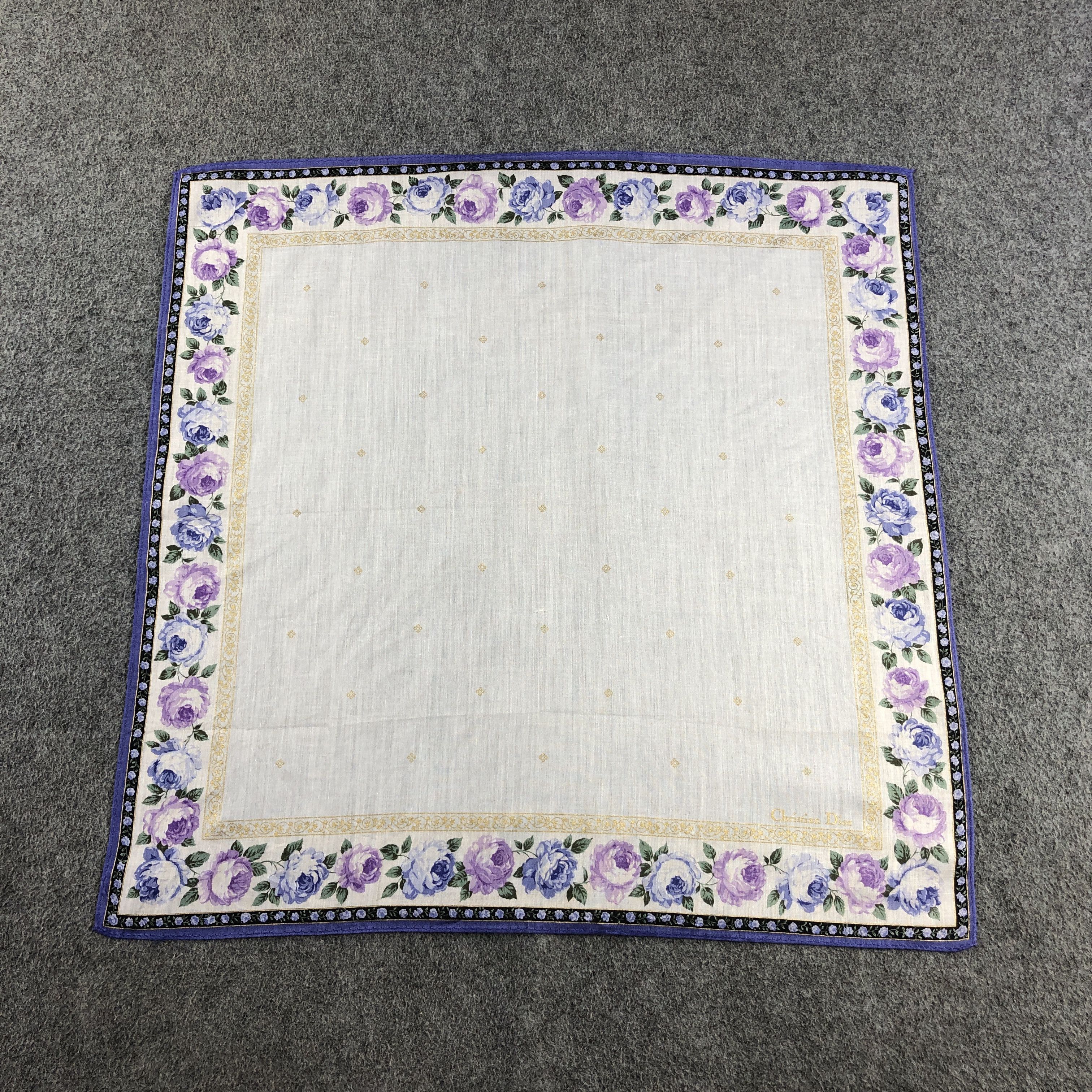 Vintage ChRisTIAN diOR Handkerchief Neckerchief Bandana H2758 Size ONE SIZE - 2 Thumbnail