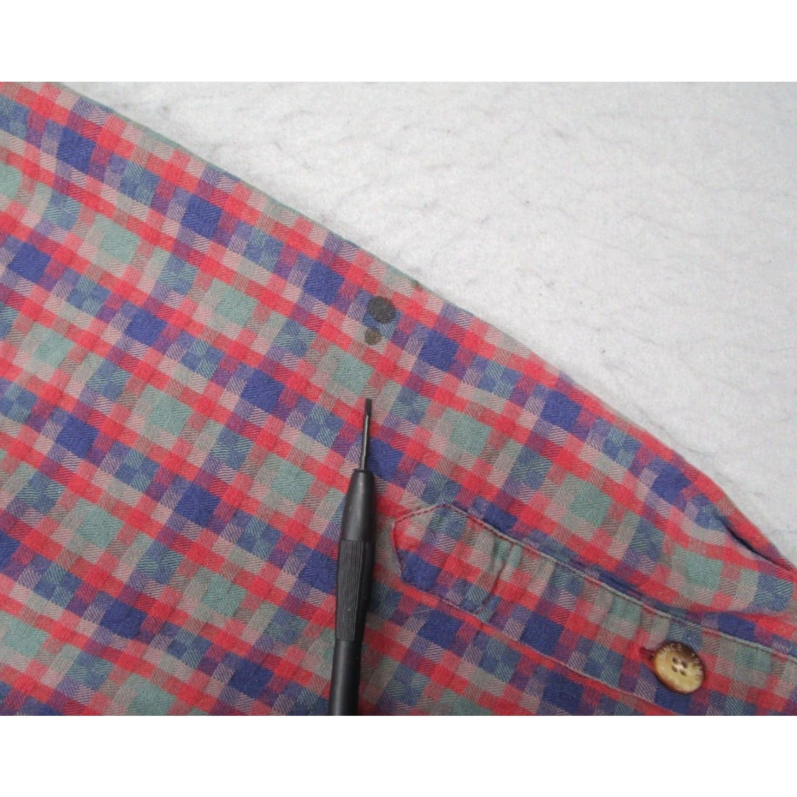 Vintage VINTAGE REI Men's Long Sleeve Button-Up Shirt Casual Workwear Outdoor 100% Cotton Red Check Large Tall Size US L / EU 52-54 / 3 - 4 Thumbnail