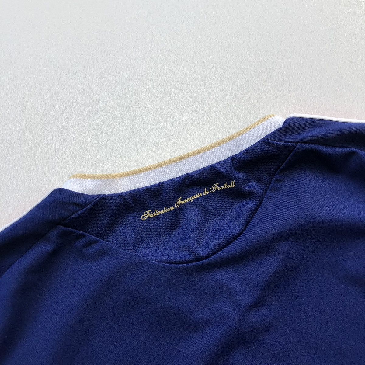 Adidas Adidas France 2009/2011 Home Jersey Blue Rare UEFA FIFA Size US L / EU 52-54 / 3 - 7 Thumbnail
