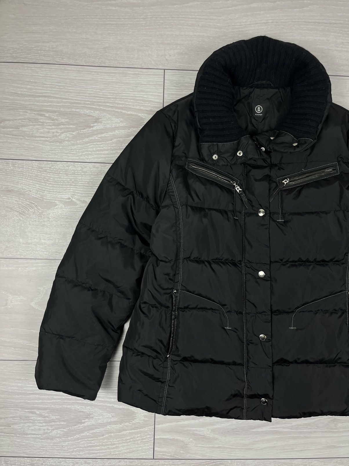 Bogner Bogner Black Womens Down Puffer Ski Jacket Size XL / US 12-14 / IT 48-50 - 3 Thumbnail