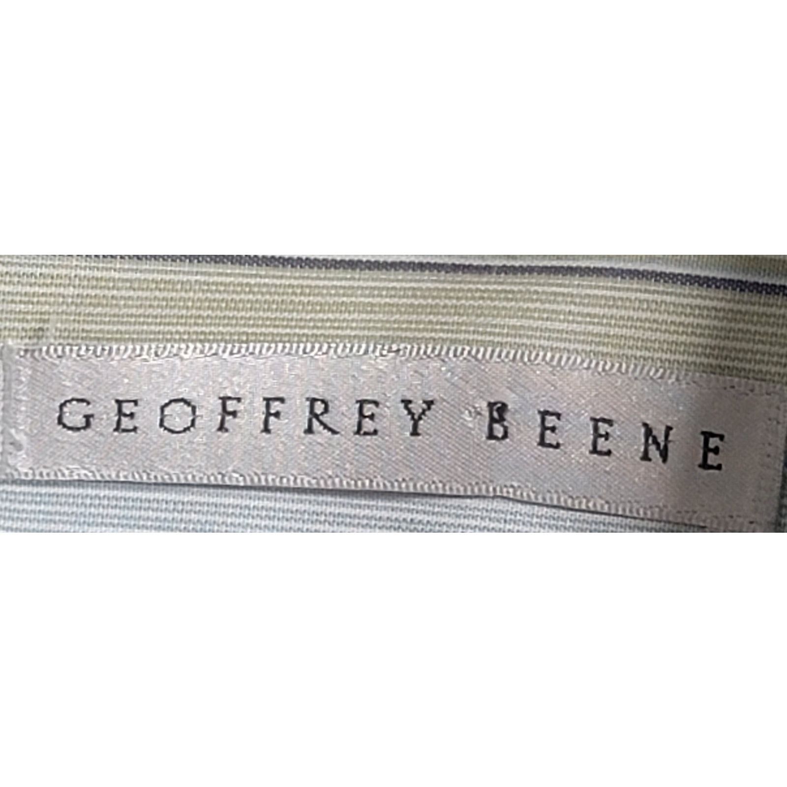 Geoffrey Beene Geoffrey Beene Green Striped Button Shirt Medium 15 15.5 34 Size US M / EU 48-50 / 2 - 3 Thumbnail