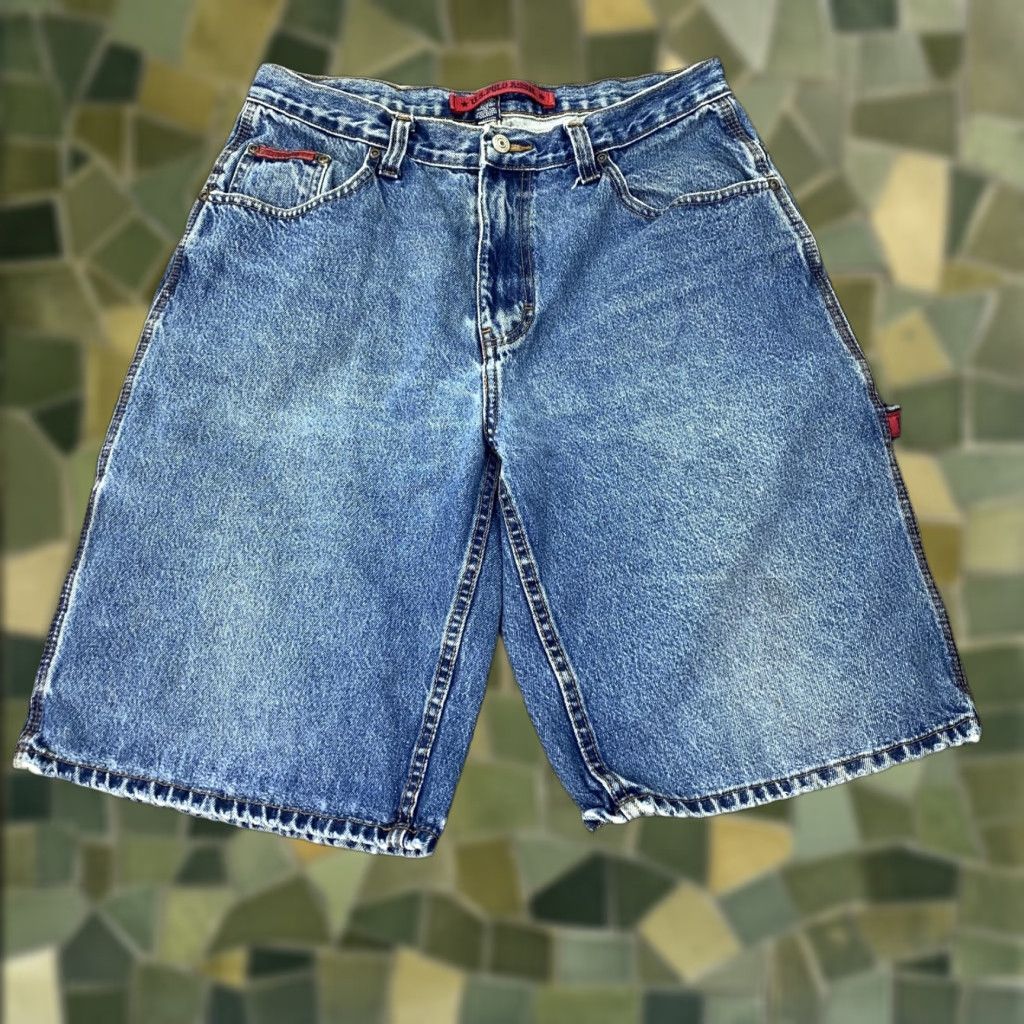 U.S. Polo Assn. US Polo Assn Shorts Mens 33 Blue Denim Carpenter Grunge Distressed Y2K Skate Size US XS / EU 42 / 0 - 1 Thumbnail
