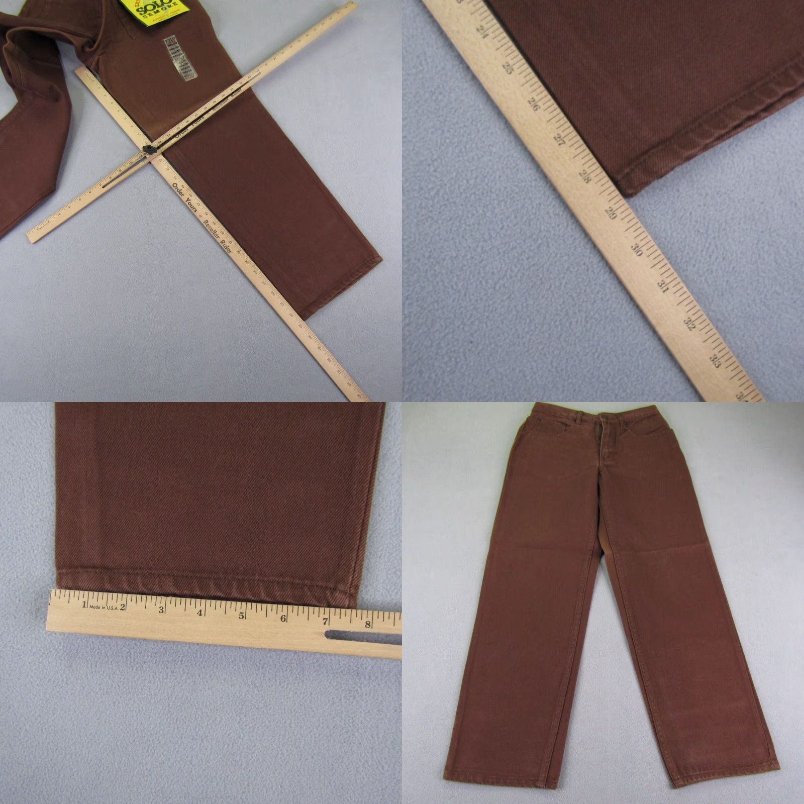 Vintage VINTAGE Solo Semore Jeans Mens 30x30 Blue Denim Straight Leg 90s Y2K Deadstock Jeans Mens Size US 28 / EU 44 - 8 Thumbnail