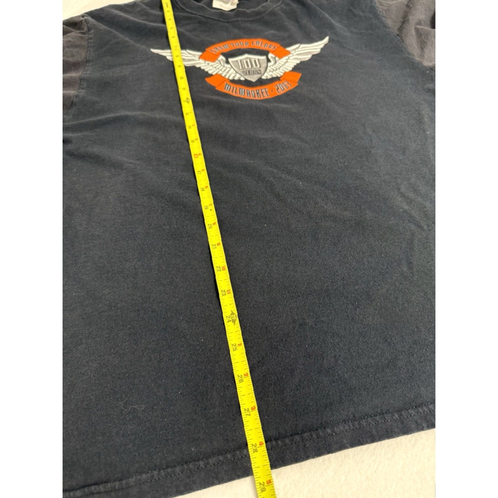 Hanes Vtg Hanes Motorcycle T-Shirt L Black Graphic Print Crew Neck Mens 1980s 2003 Eagle Milwaukee Speed Limit Size US L / EU 52-54 / 3 - 3 Thumbnail