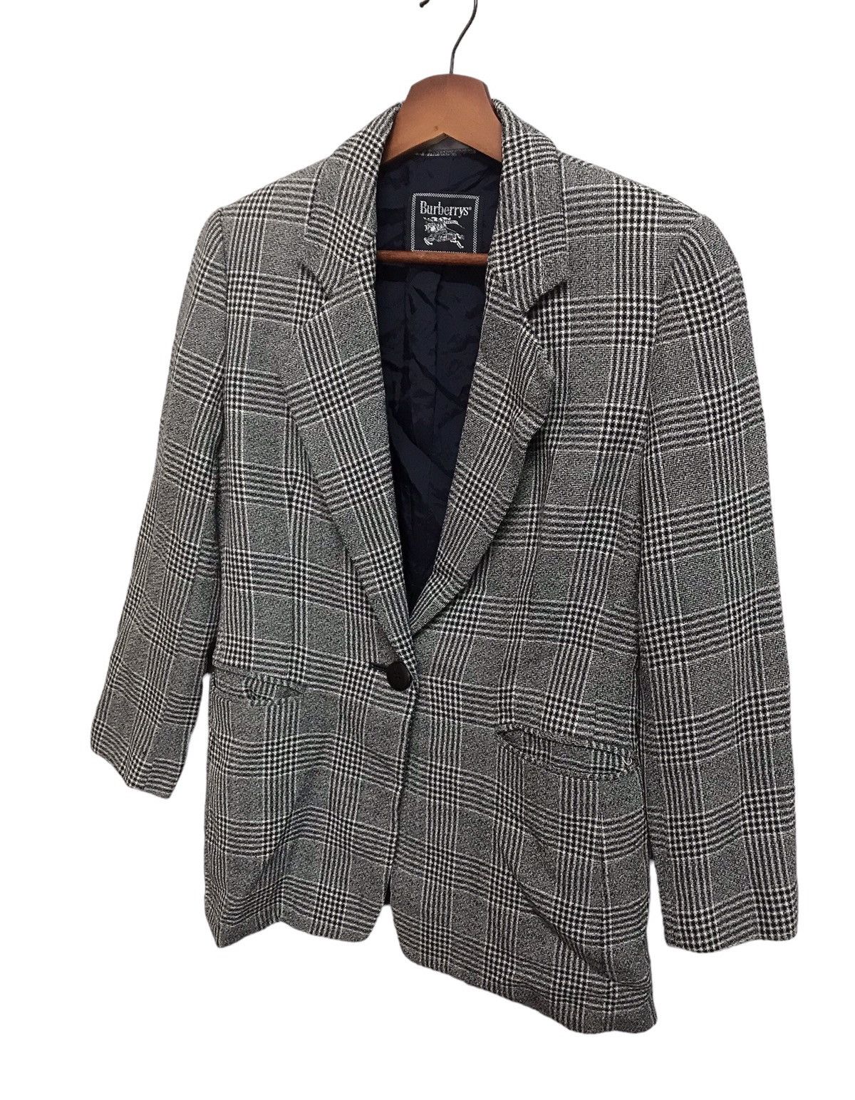 Burberry Burberry Grey Blazer Jacket Size US M / EU 48-50 / 2 - 2 Thumbnail