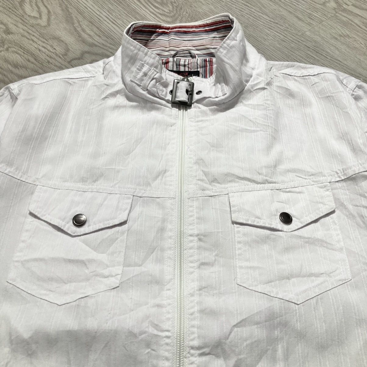 20471120 2000s Avail Double Layer Jacket White Zip Punk Lgb Style Size US XL / EU 56 / 4 - 6 Thumbnail