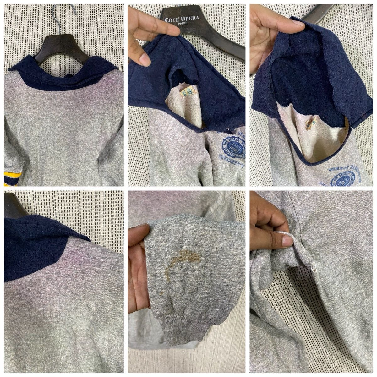 Champion Vintage 80s GEORGE WASHINGTON UNIVERSITY champion sweatshirt Size US XL / EU 56 / 4 - 13 Thumbnail