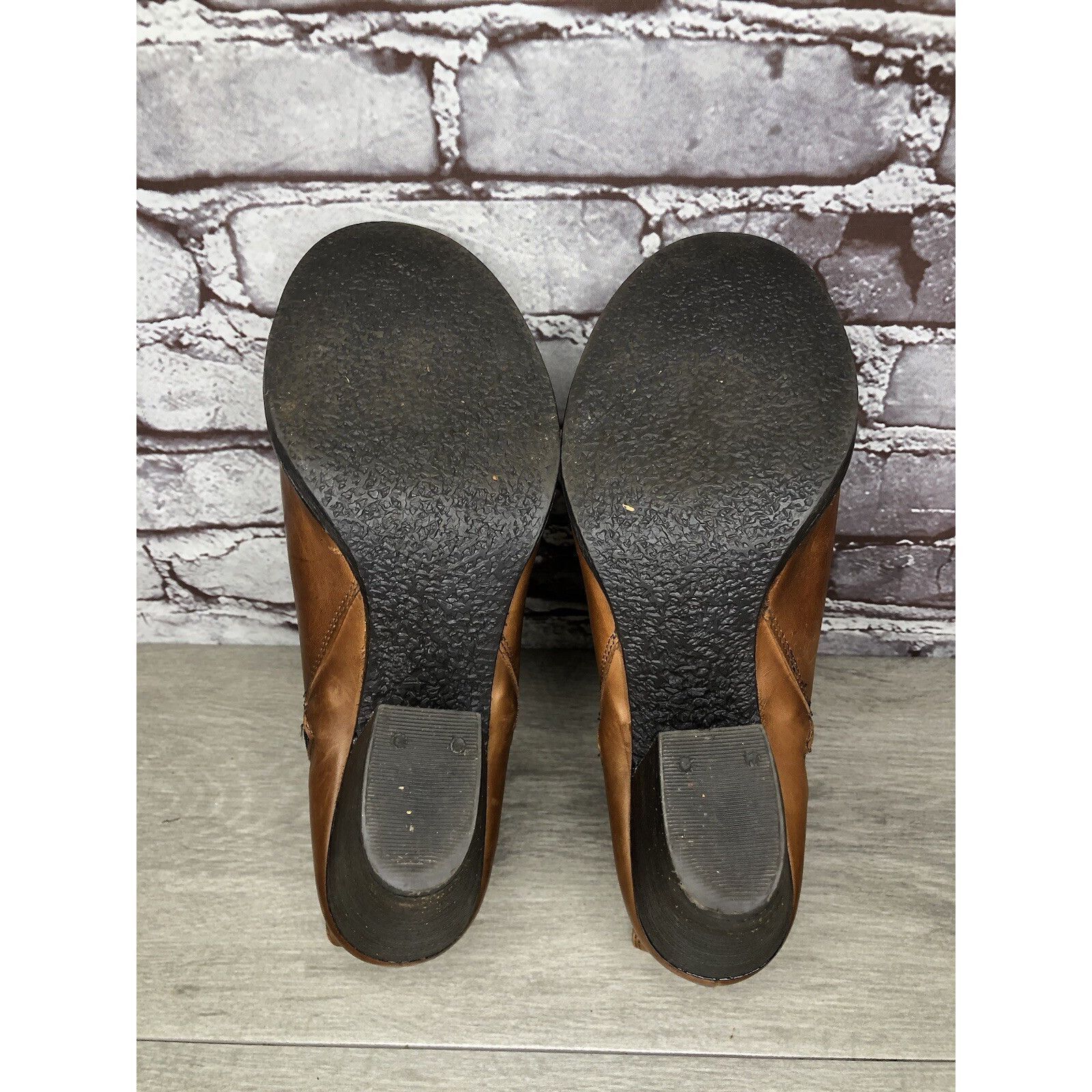 Anthropologie Krbonell Brown Ankle Double Sided Zipper Heeled Booties Boot Size US 9 / IT 39 - 9 Thumbnail