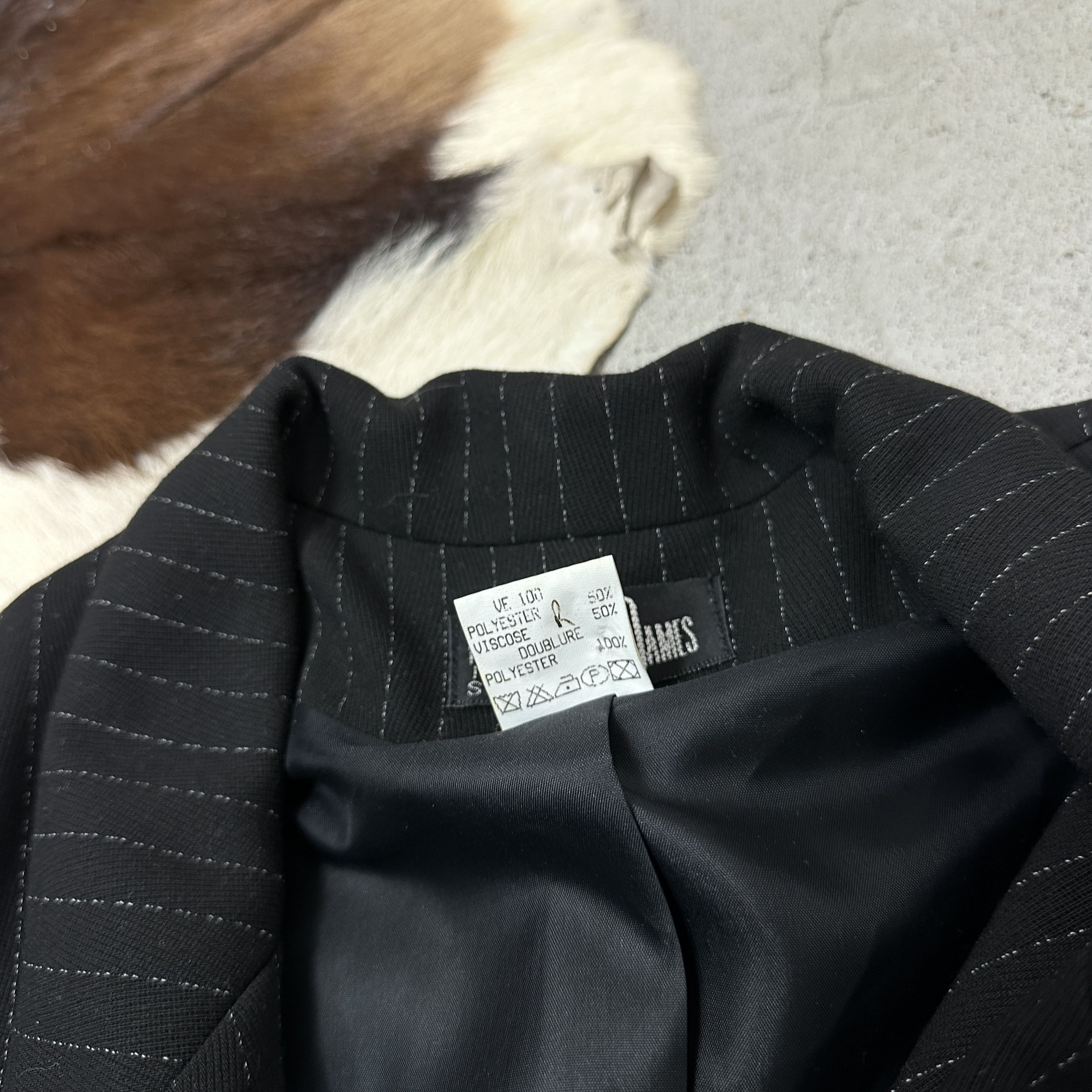 Vintage Vintage Classy Pinstripe Two-Row Blazer Y2K Size L / US 10 / IT 46 - 5 Thumbnail
