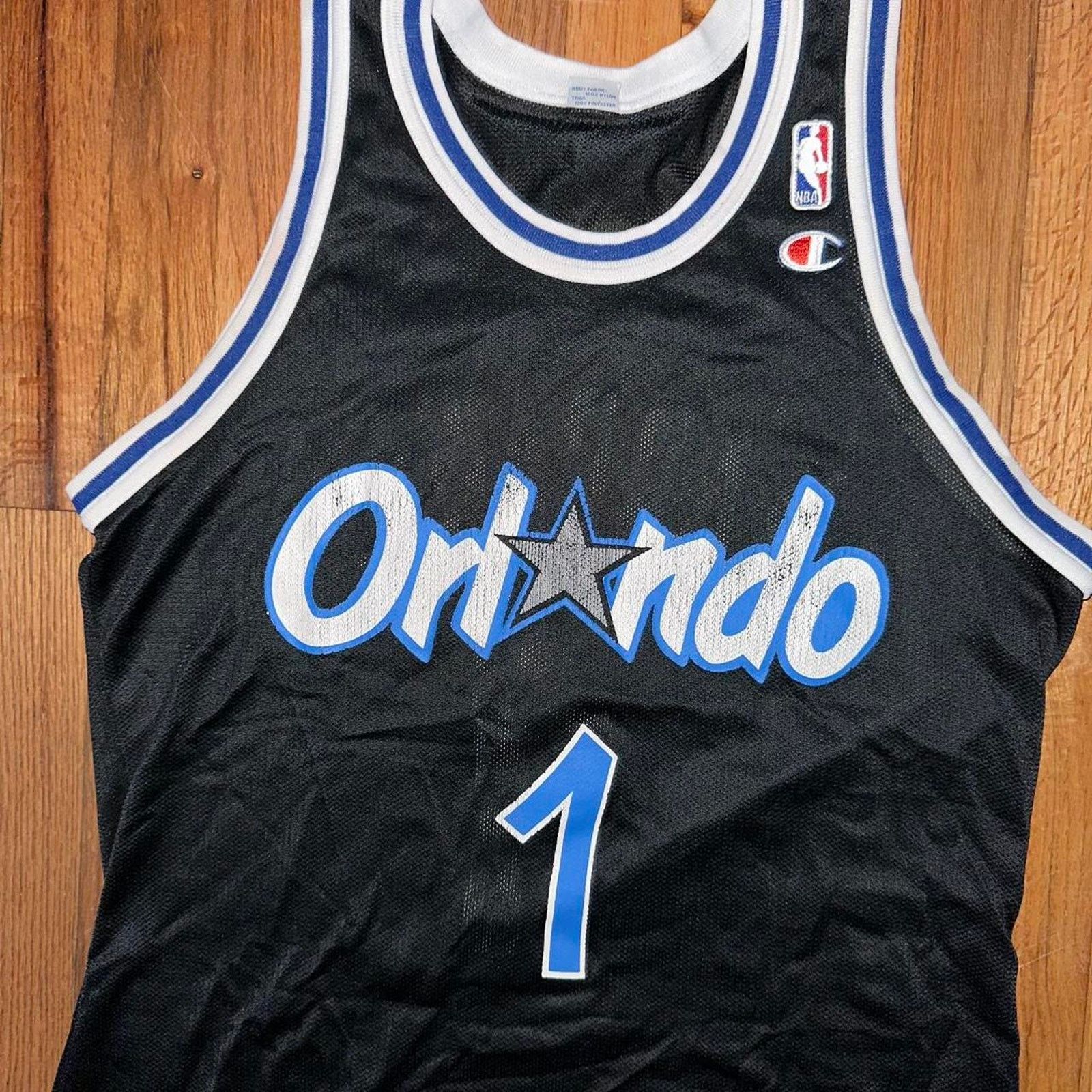 Champion × NBA × Vintage 90s Champion Hardaway No 1 Orlando Magic NBA Jersey S(40) Size US S / EU 44-46 / 1 - 3 Thumbnail