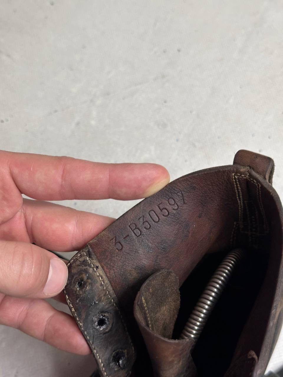Other Vintage Swiss Army Hobnail WW2 Mountaineering Boots Tricouni Size US 8 / EU 41 - 13 Thumbnail
