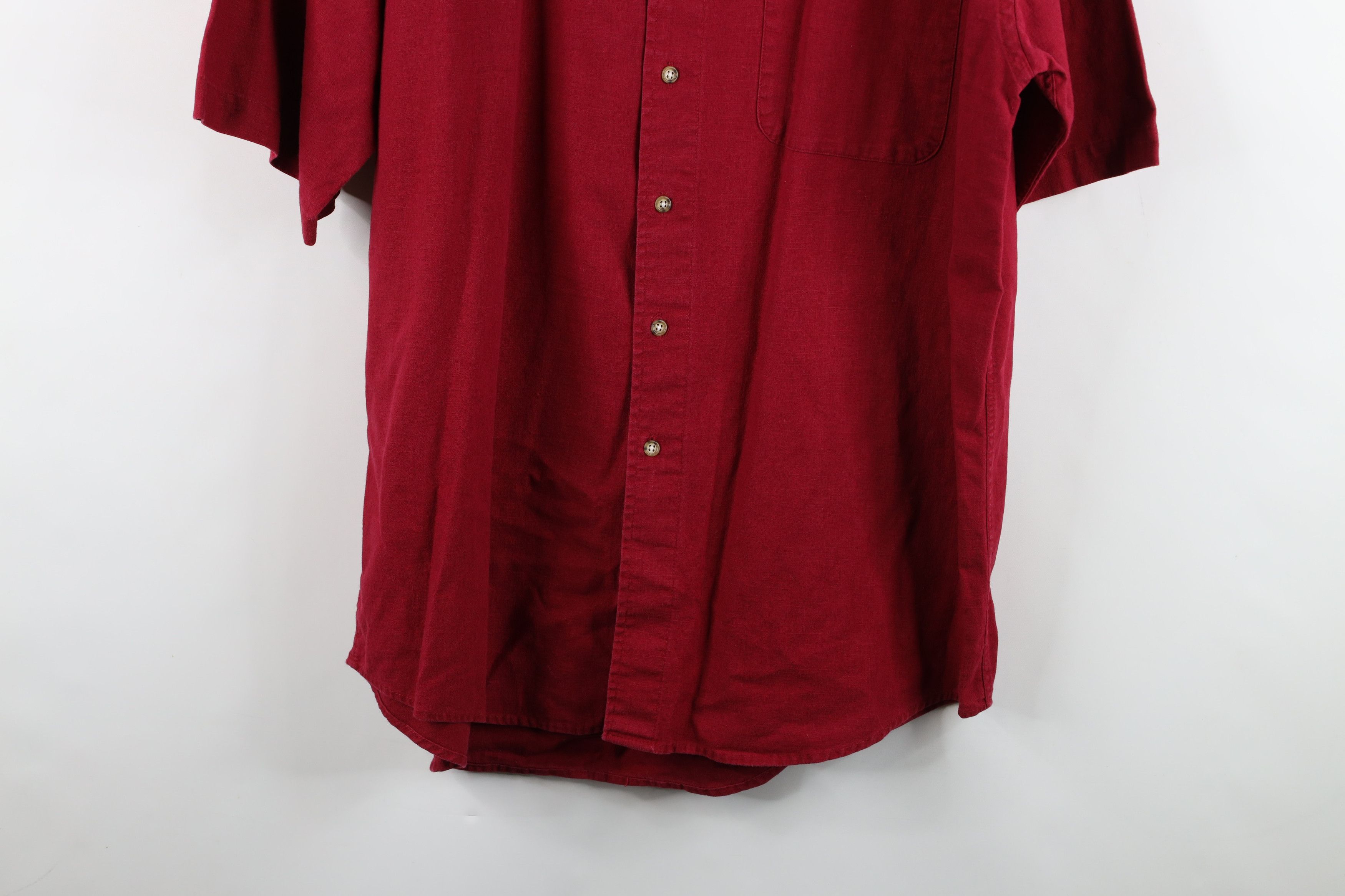 Vintage Vintage 90s Streetwear Linen Blend Collared Button Shirt Size US XL / EU 56 / 4 - 3 Thumbnail