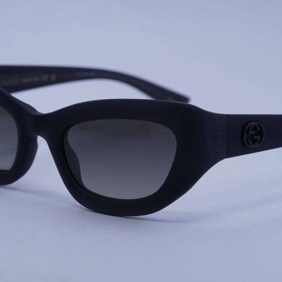 Gucci Gucci GG1784S 001 Sunglasses Dark Grey Cat Eye Frame Size ONE SIZE - 4 Thumbnail