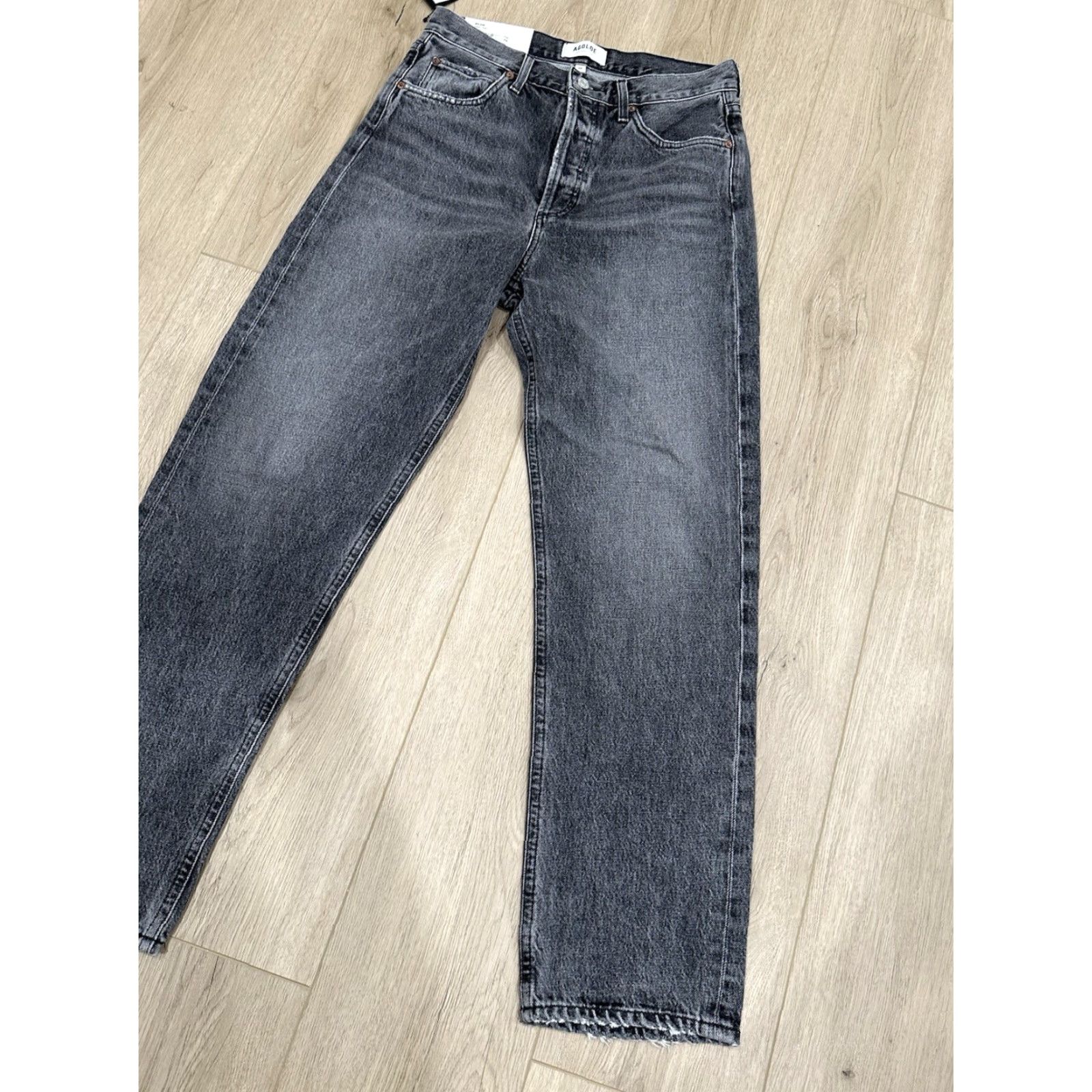 Agolde NWT AGOLDE 90's Jeans Straight SZ 29 Gray Womens Jeans | Crop Style, Mid-rise, Loose Straight, 28.5 Inseam, 90s Theme Size 29" - 2 Thumbnail