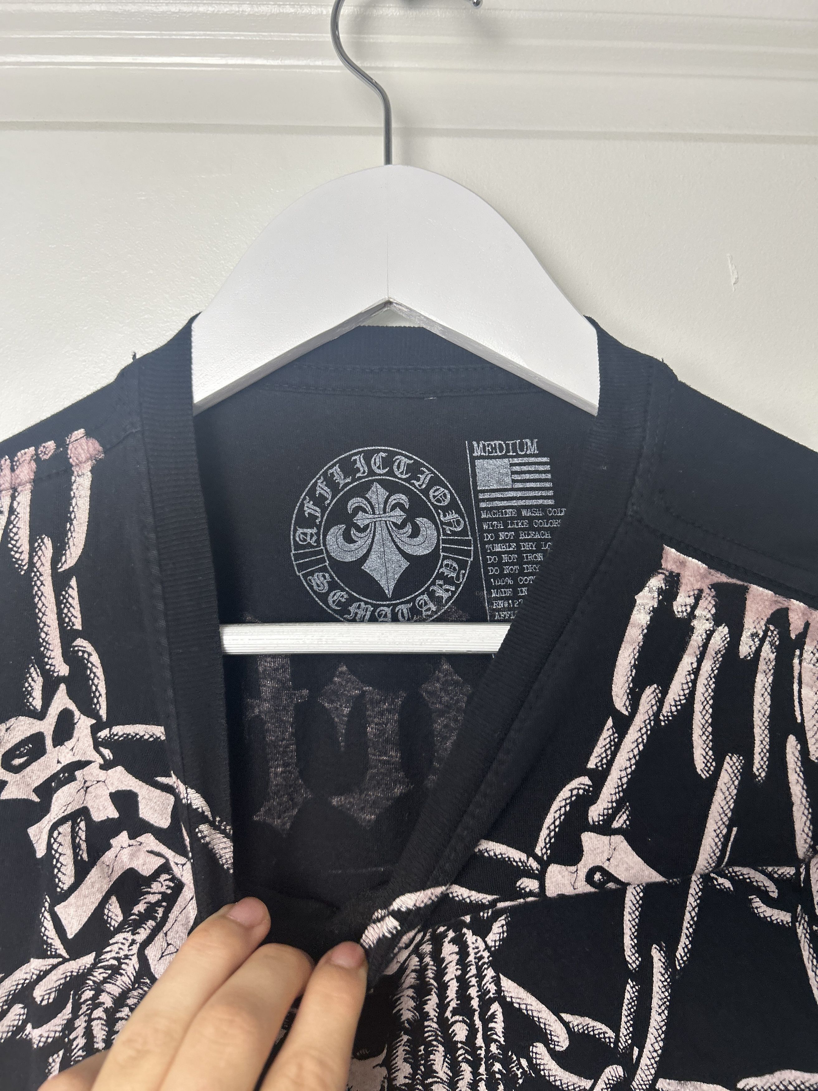 Affliction Affliction x Haunted Mound Hackle HDOE Skeleton Tee Size US M / EU 48-50 / 2 - 3 Thumbnail