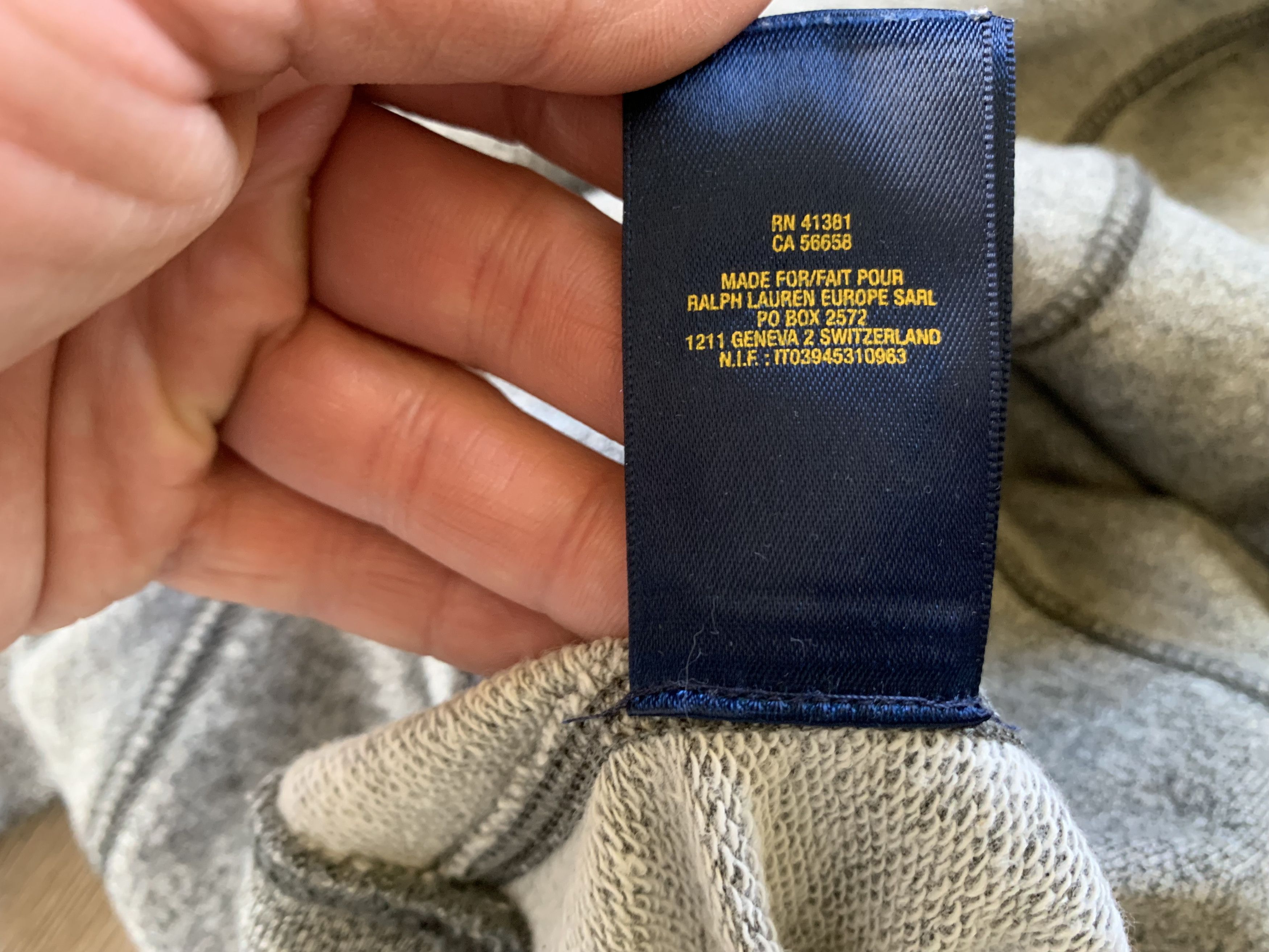 Polo Ralph Lauren × Ralph Lauren × Vintage Ralph Lauren Youth Vintage Grey Cotton Pocket Sweatshirt Size US XXS / EU 40 - 11 Thumbnail