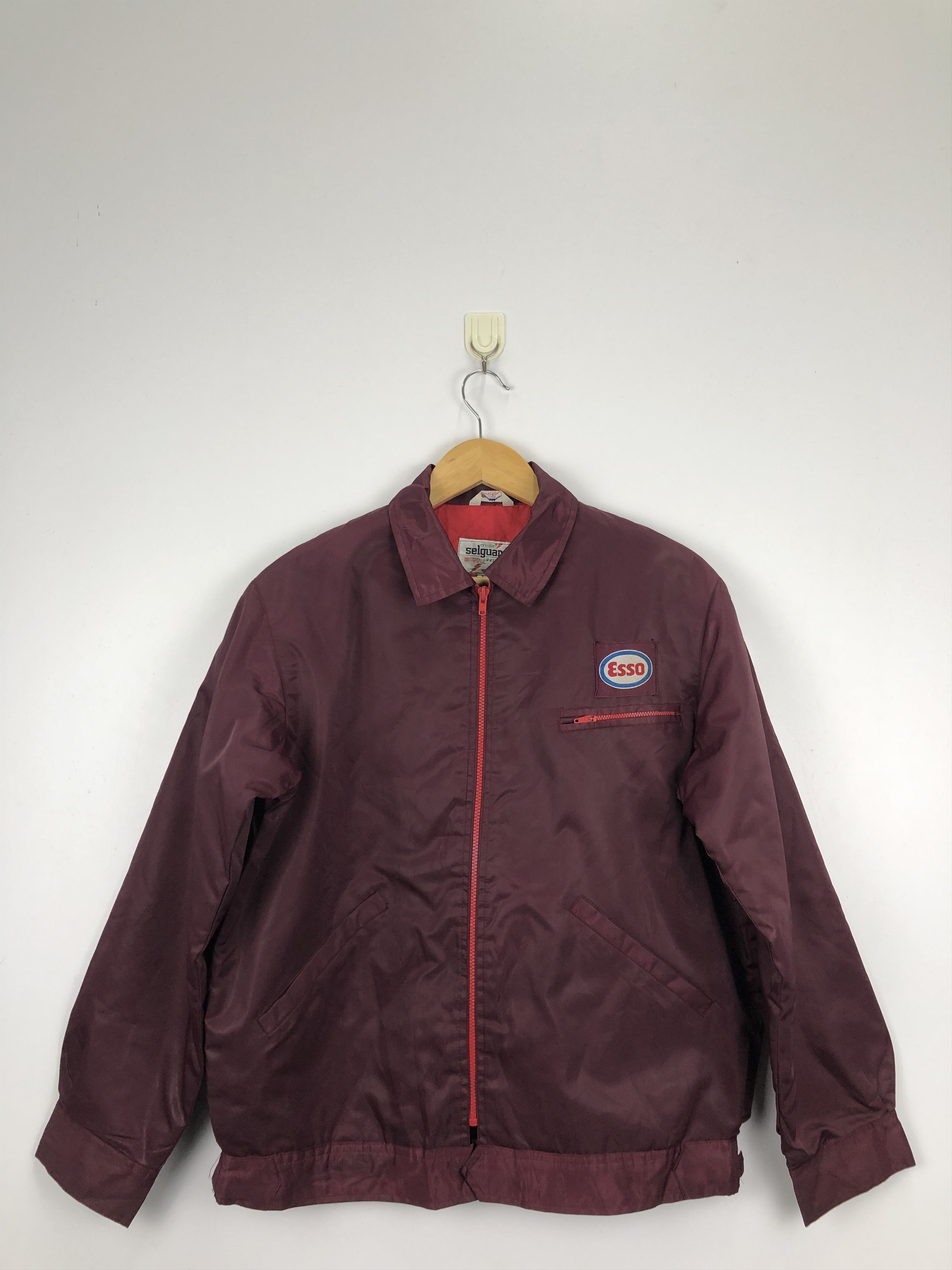 Vintage Vintage 90s Esso Bomber Light Jacket J0734 Size US L / EU 52-54 / 3 - 1 Thumbnail