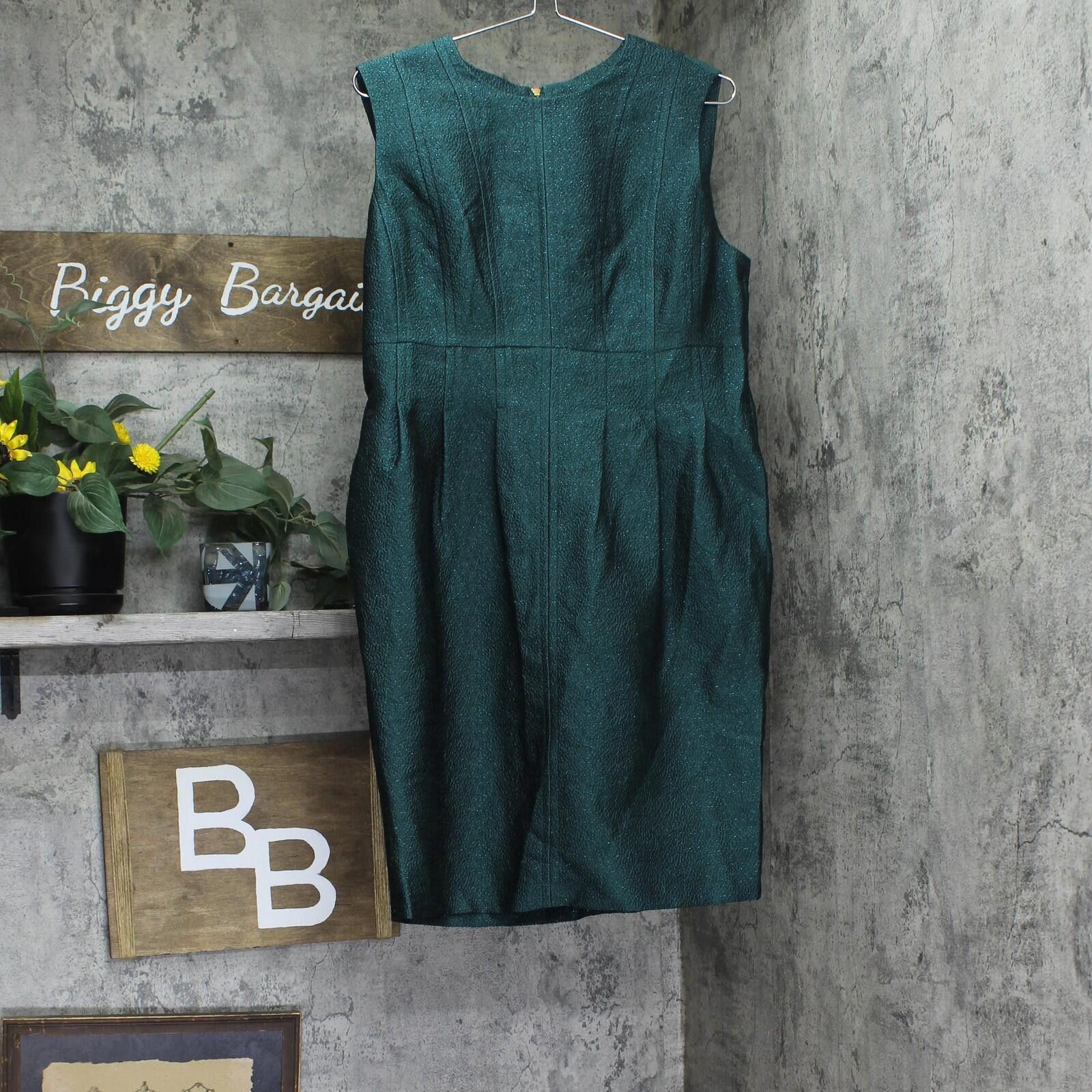 Donna Karan Nwt Donna Karan Round Neck Sleeveless Dress Spruce Green 12 Size XL / US 12-14 / IT 48-50 - 1 Thumbnail