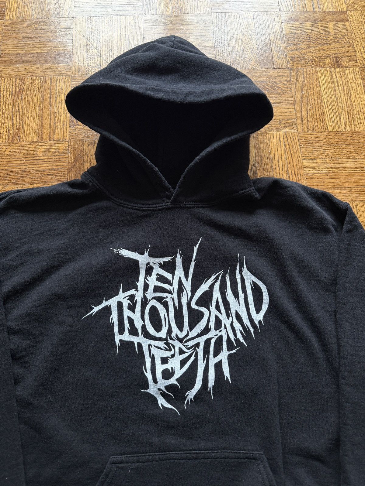 Vintage Ten Thousand Teeth Support Local Metal Band Hoodie Size US S / EU 44-46 / 1 - 4 Thumbnail