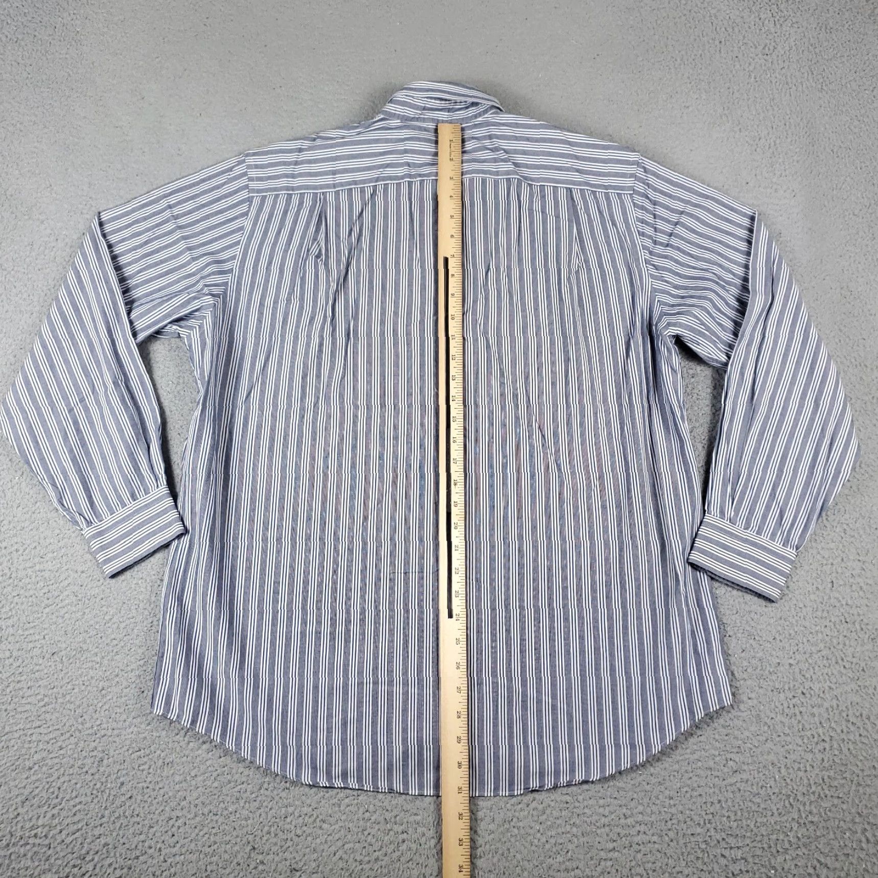Nautica Nautica Shirt Mens Large Blue Striped Button-Up Long Sleeve Casual Business Formal Workwear Size US L / EU 52-54 / 3 - 4 Thumbnail